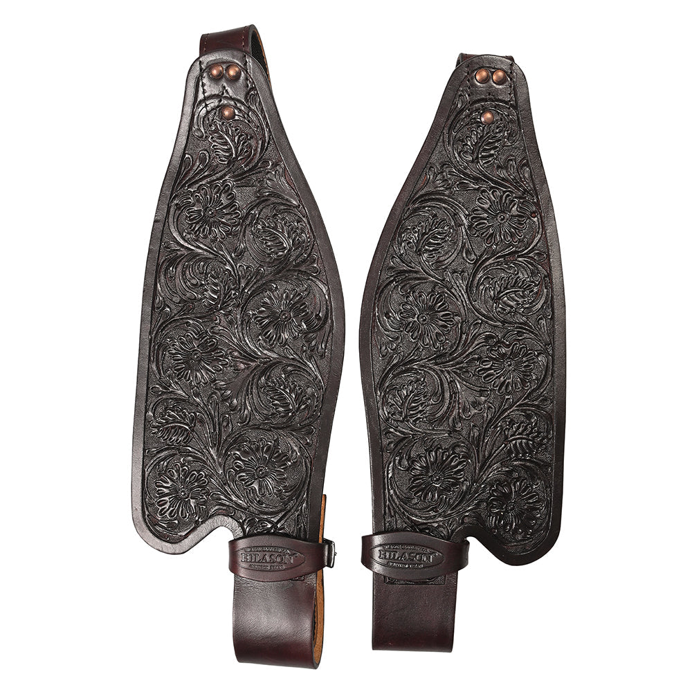 Hilason Leather Saddle Replacement Fender Pair With Hobble Strap Adult