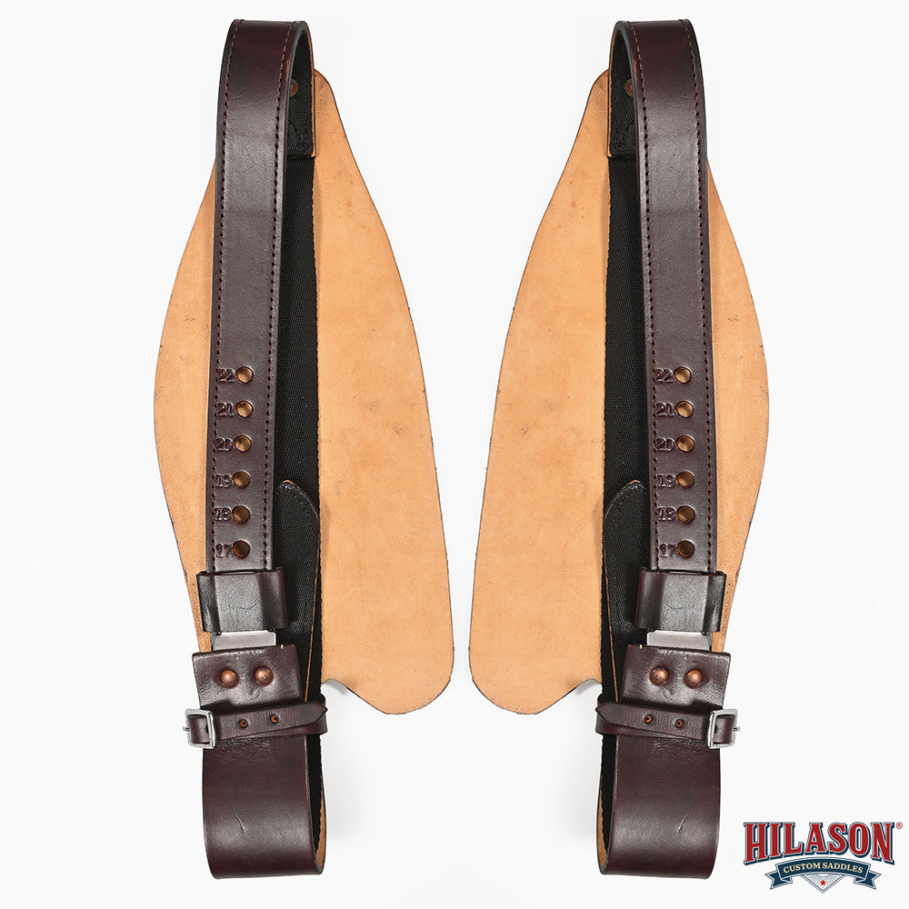 Hilason Leather Saddle Replacement Fender Pair With Hobble Strap Adult