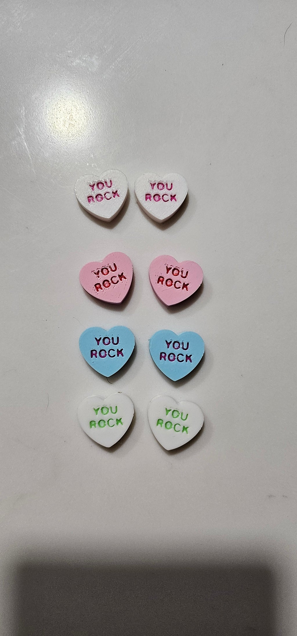 3d Printed Candy Conversation Heart Pins or Earrings Made in America by Baha Ranch Western Wear - product image 12