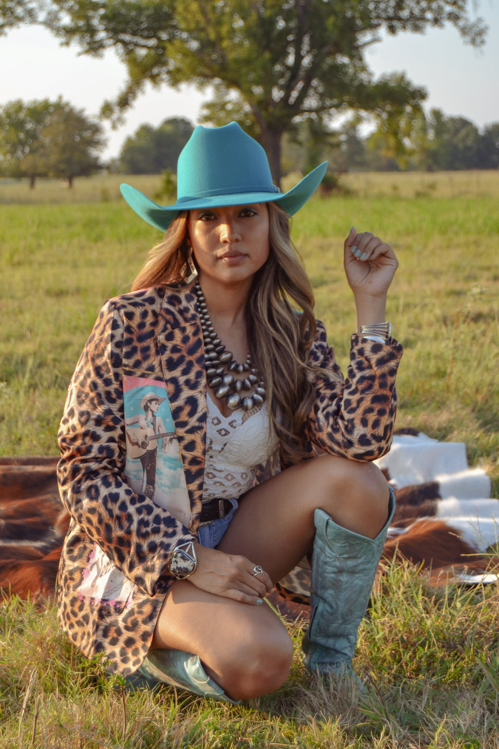Baha Ranch Retro Pop Western Wild West Leopard Blazer by Baha Ranch Western Wear - product image 13