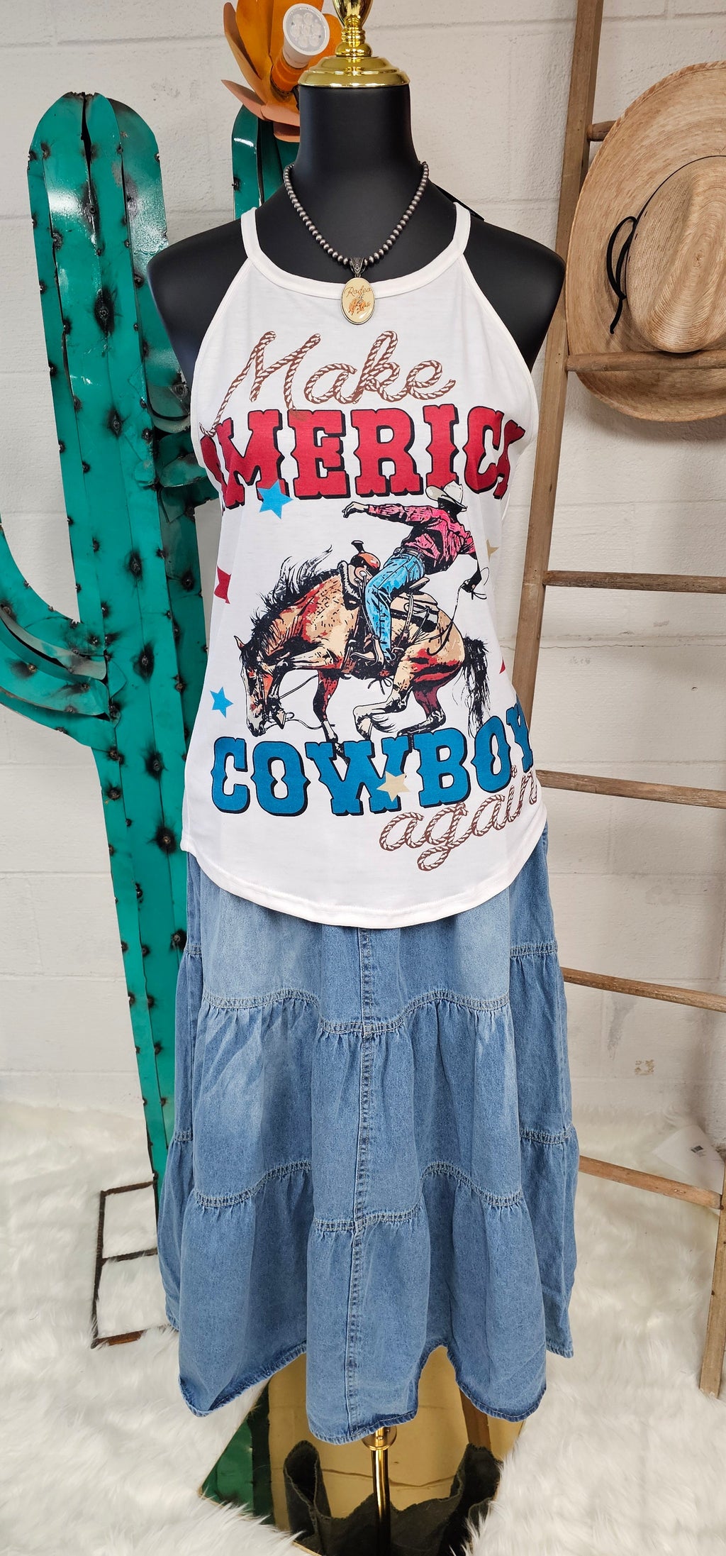 Baha Ranch Make America Cowboy Again Rodeo Tank by Baha Ranch Western Wear - product image 7