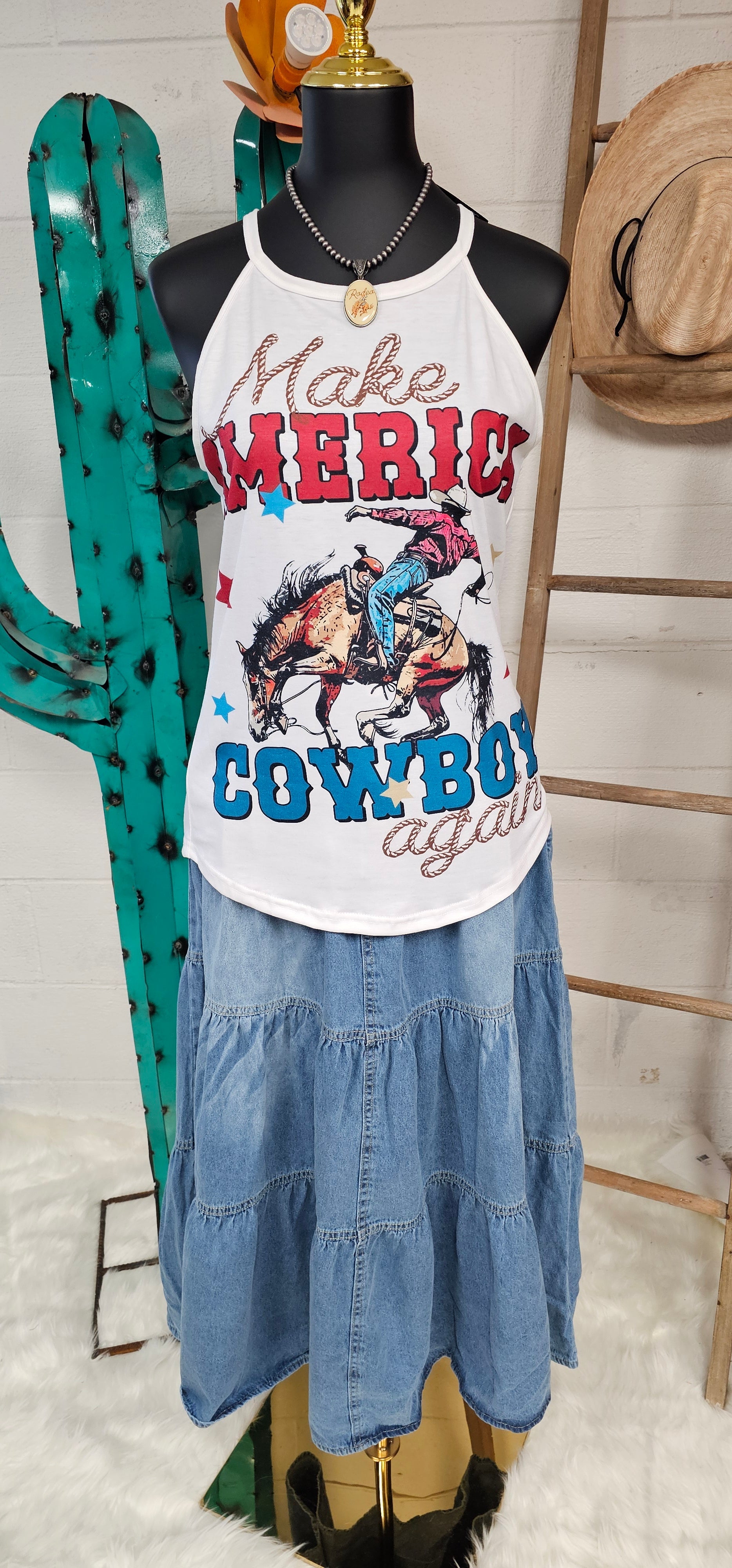 Baha Ranch Make America Cowboy Again Rodeo Tank by Baha Ranch Western Wear - product image 7