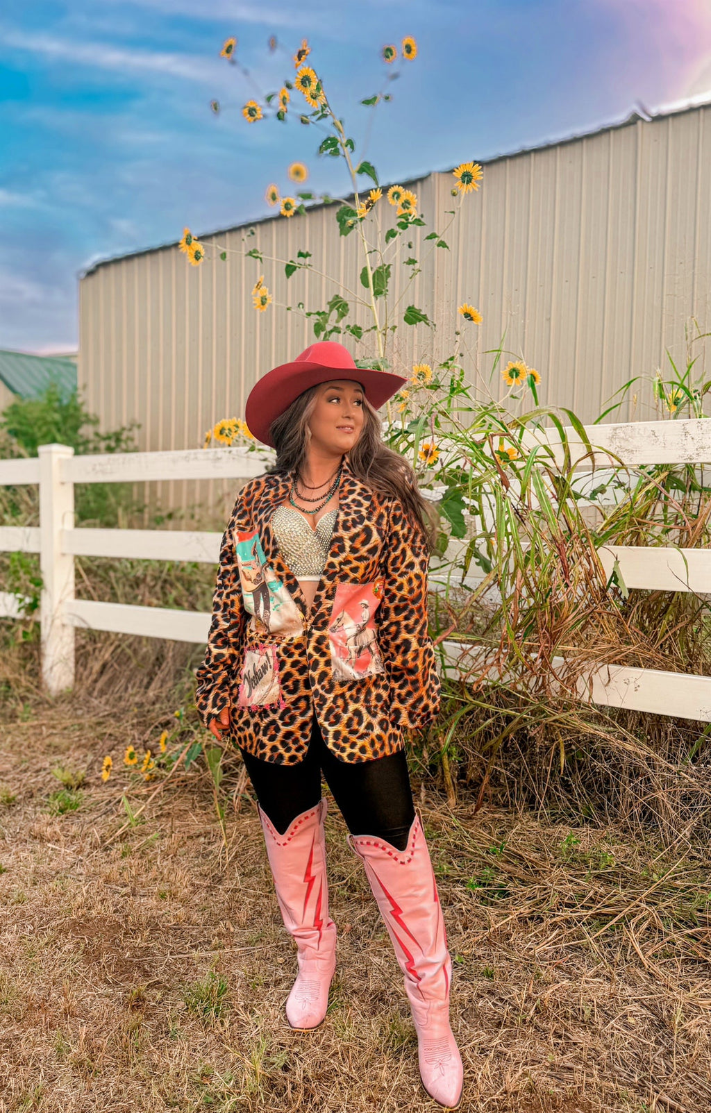 Baha Ranch Retro Pop Western Wild West Leopard Blazer by Baha Ranch Western Wear - product image 18