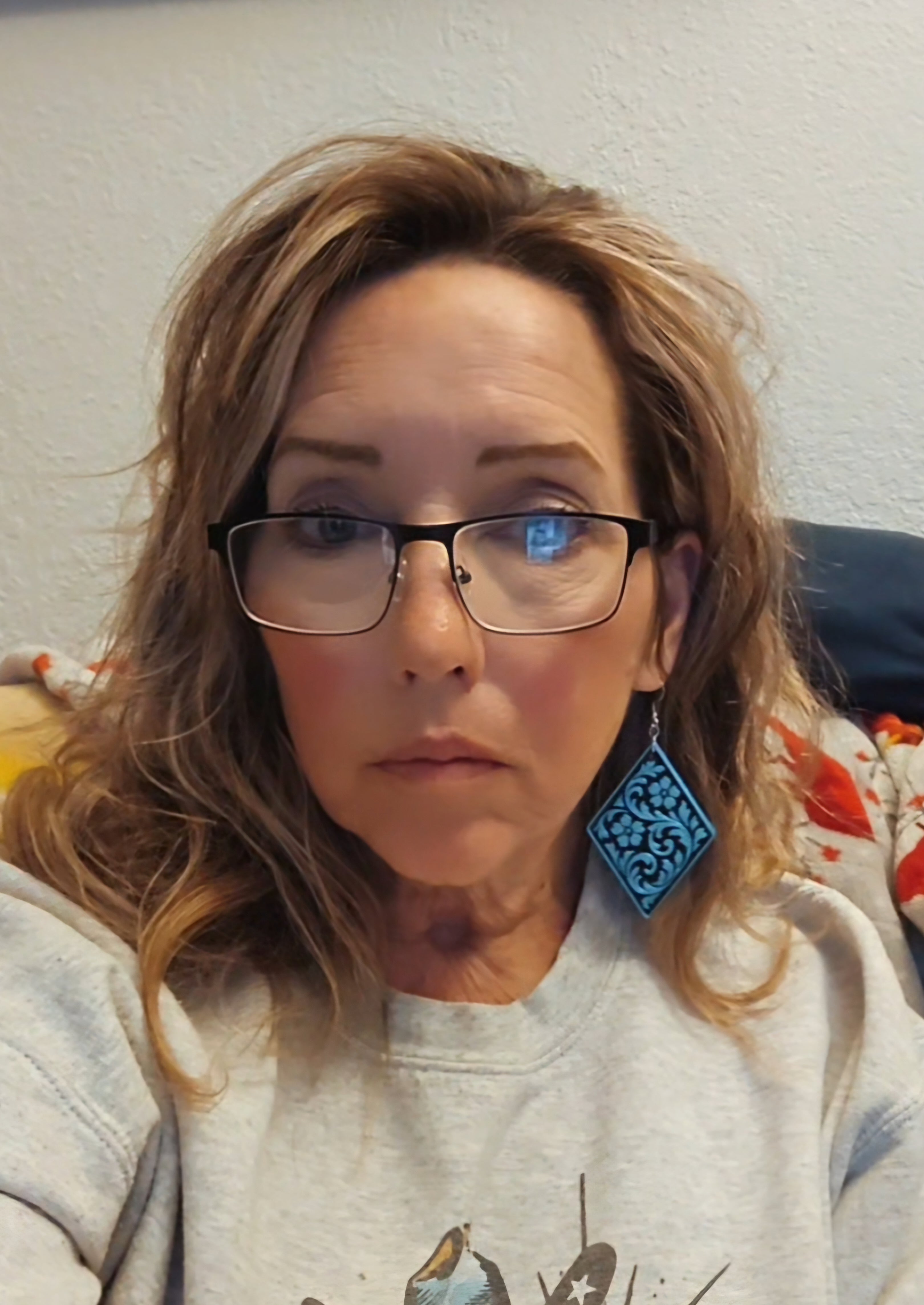 3D Print Western Tooled Turquoise Earrings Made in America by Baha Ranch Western Wear - product image 5