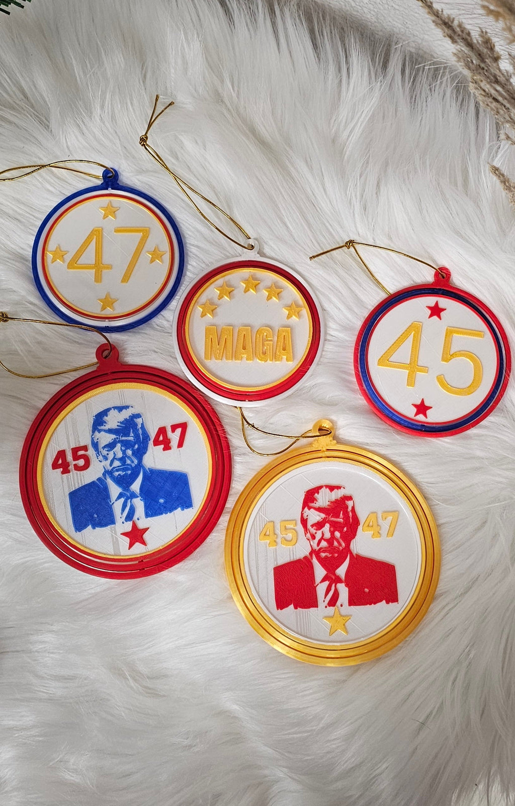 Ultimate Trump 3D Print Christmas Ornament Set Made in America by Baha Ranch Western Wear - product image 2