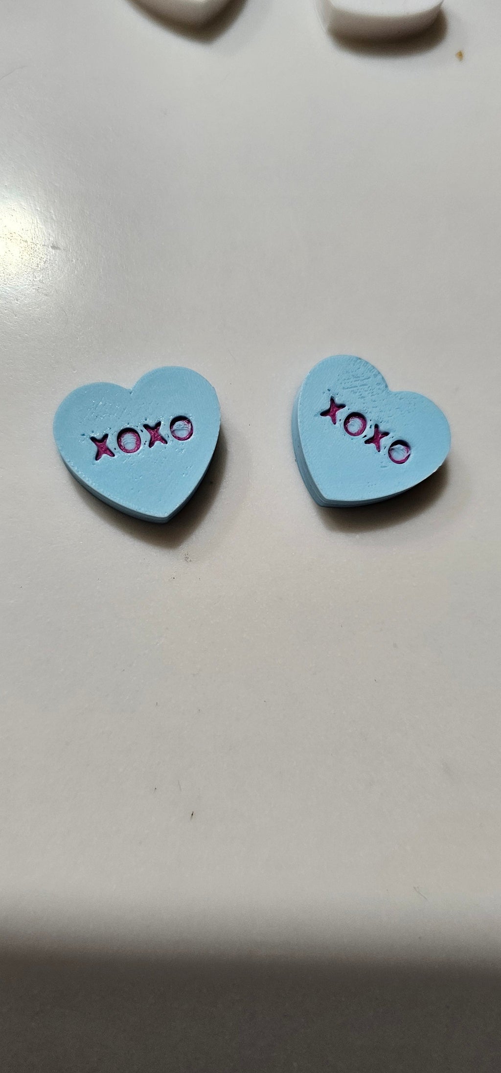 3d Printed Candy Conversation Heart Pins or Earrings Made in America by Baha Ranch Western Wear - product image 8