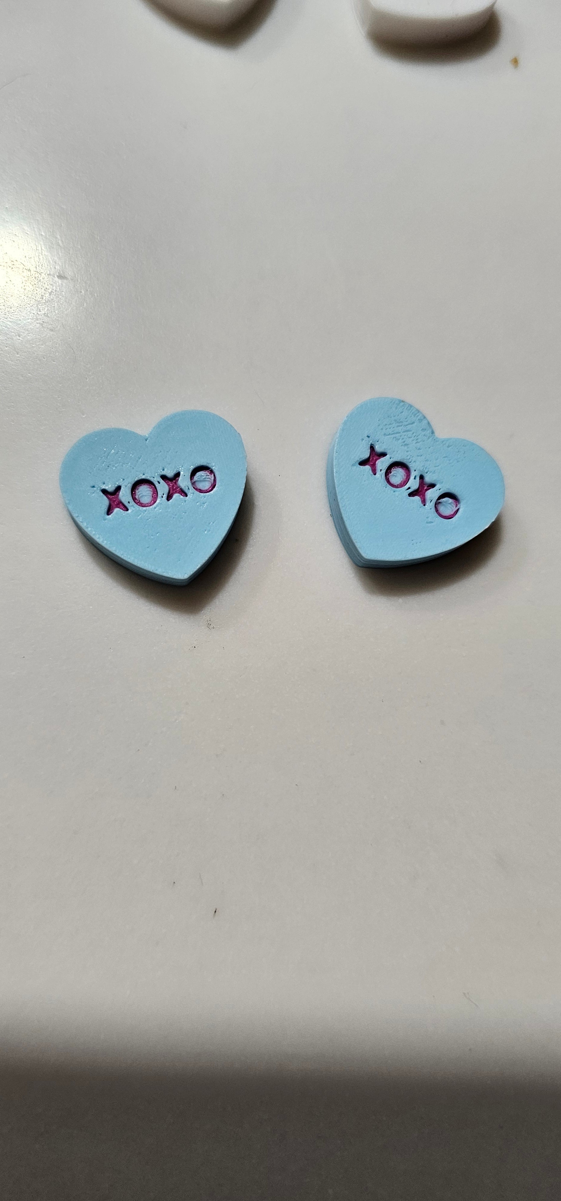 3d Printed Candy Conversation Heart Pins or Earrings Made in America by Baha Ranch Western Wear - product image 8