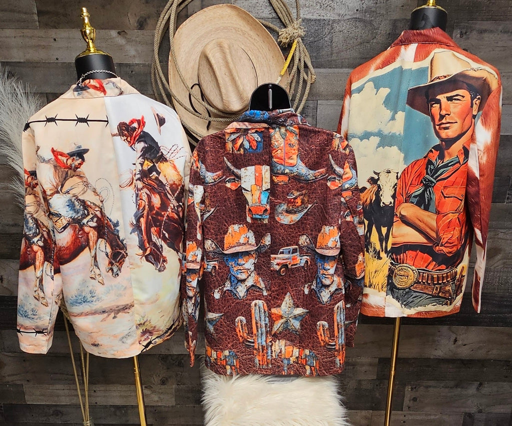 Baha Ranch Yeehaw Cowboy Vintage Western Retro Blazer by Baha Ranch Western Wear - product image 6