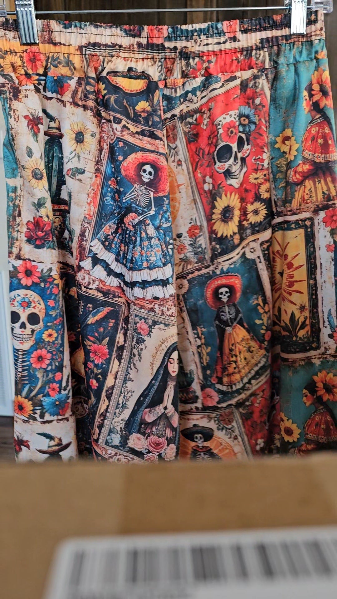 Baha Ranch Colores de Mexico Dia de los Muertos Midi Skirt by Baha Ranch Western Wear - product image 6