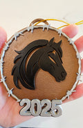 3D Print Western Barbwire Christmas Ornaments Made in America by Baha Ranch Western Wear - product image 2
