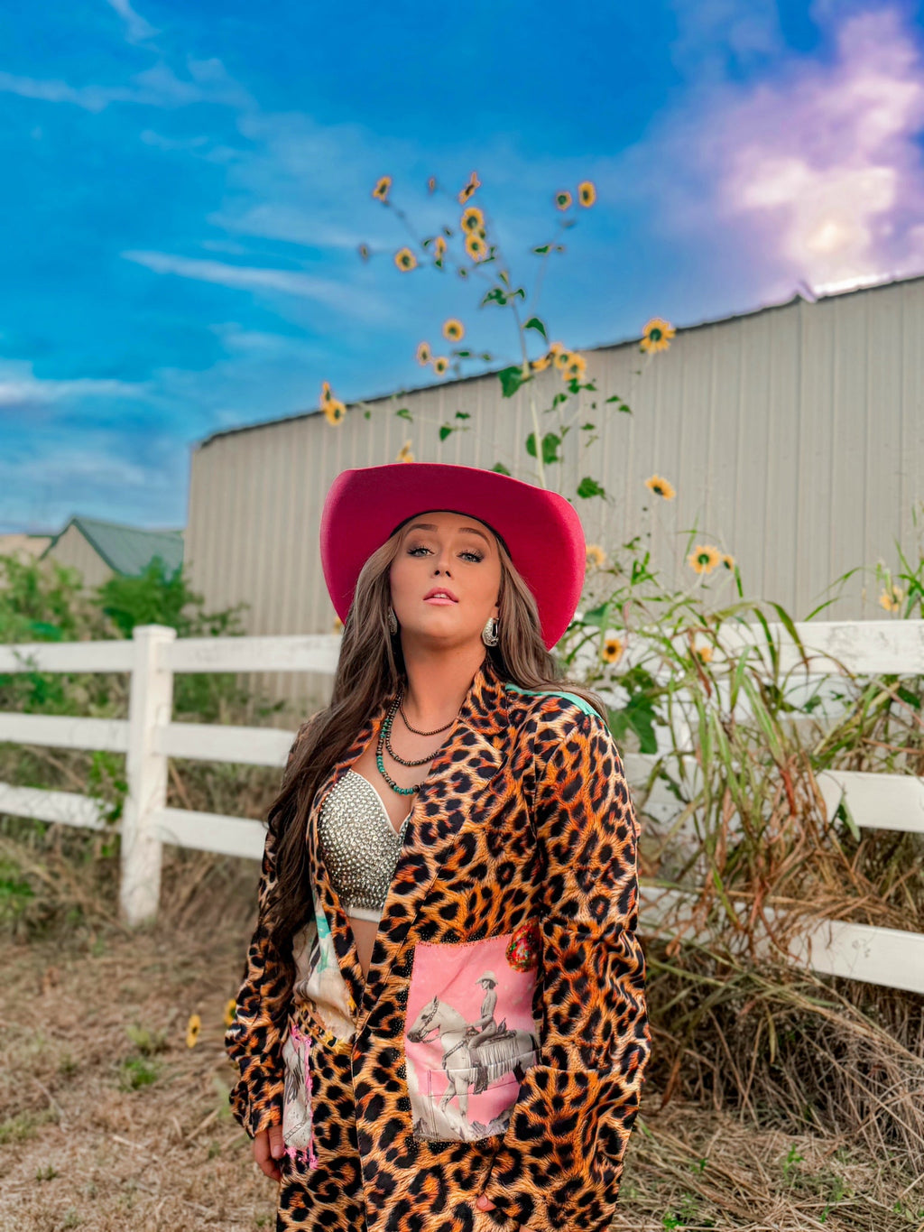 Baha Ranch Retro Pop Western Wild West Leopard Blazer by Baha Ranch Western Wear - product image 22
