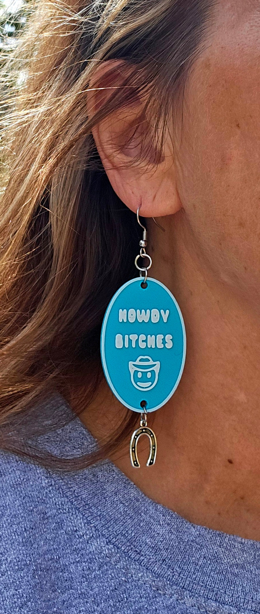 3D Printed Word Salad Earrings by Baha Ranch Western Wear - product image 10