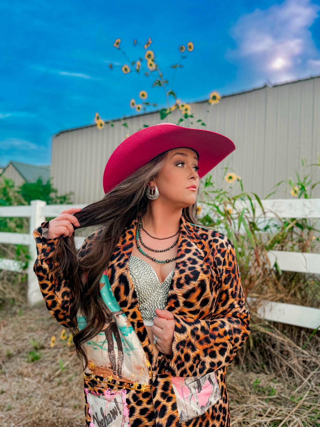 Baha Ranch Retro Pop Western Wild West Leopard Blazer by Baha Ranch Western Wear - product image 19