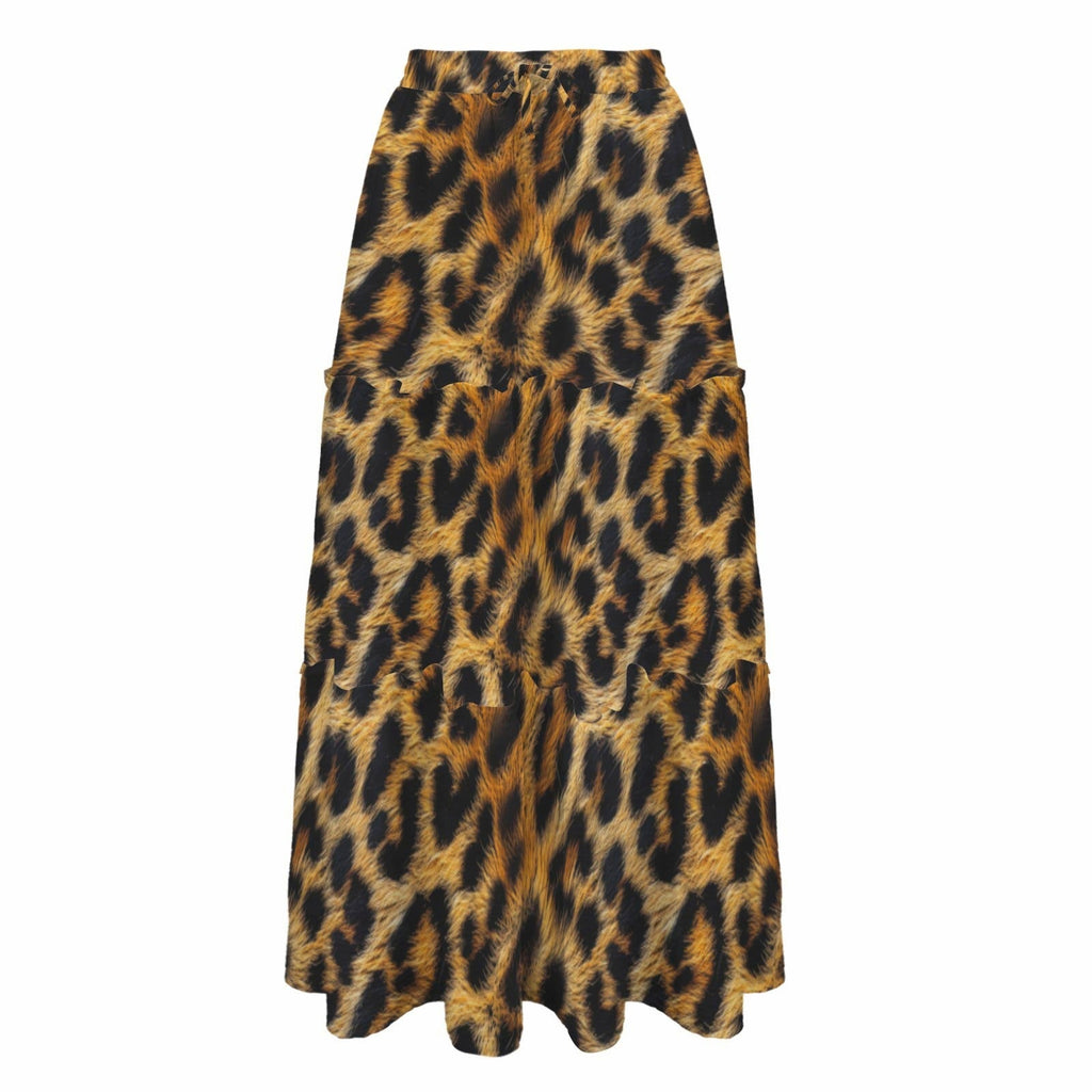 Baha Ranch Retro Pop Western Leopard Print Maxi Prairie Skirt by Baha Ranch Western Wear - product image 6