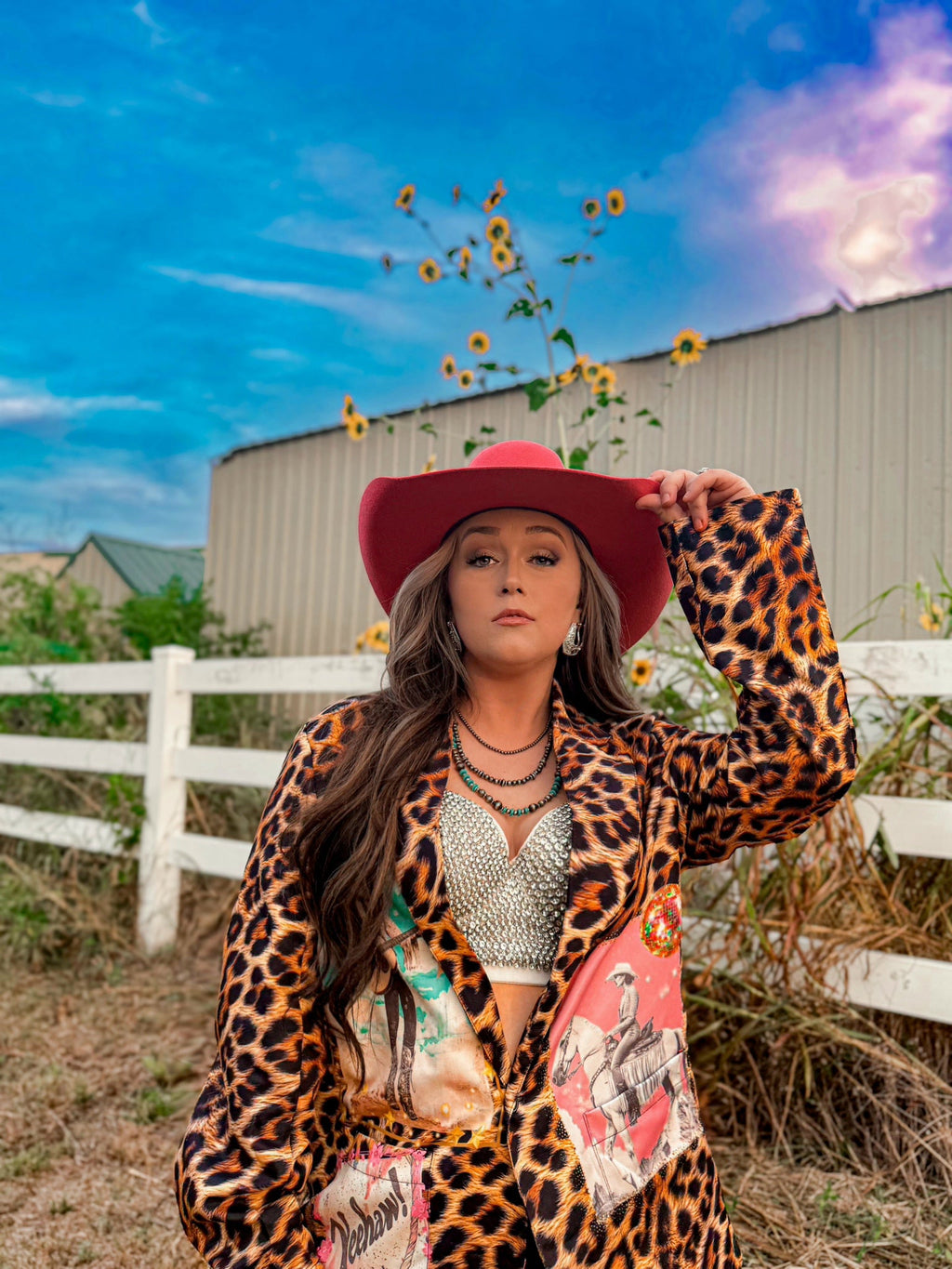 Baha Ranch Retro Pop Western Wild West Leopard Blazer by Baha Ranch Western Wear - product image 21