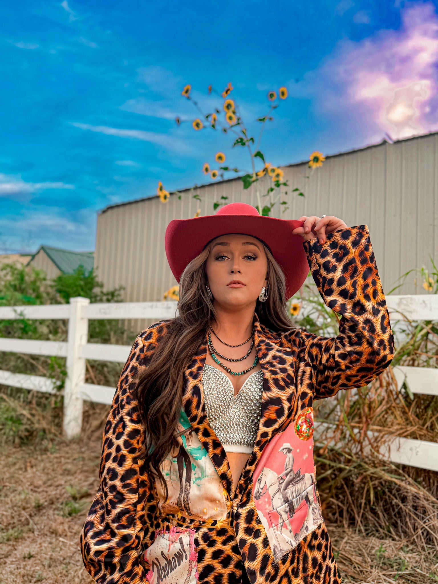 Baha Ranch Retro Pop Western Wild West Leopard Blazer by Baha Ranch Western Wear - product image 21