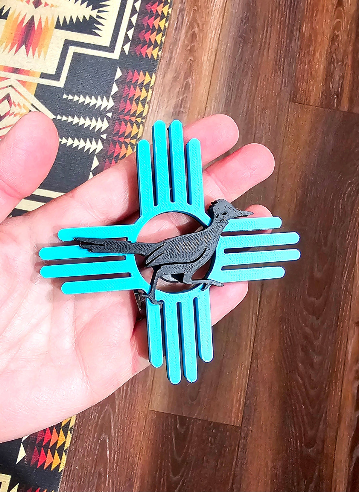 3D New Mexico Zia Magnet or Bookmark or Keychain or Earrings by Baha Ranch Western Wear - product image 2