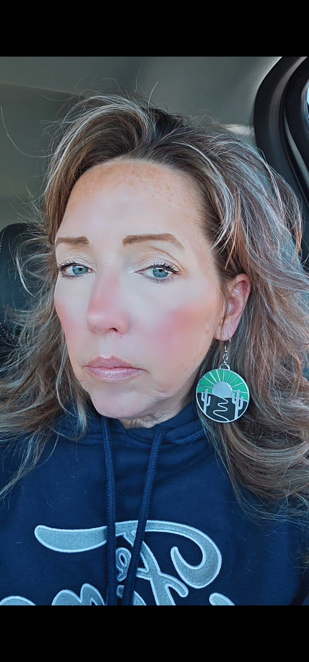 Baha Ranch 3D Print Silver Silk western Earrings Choice of styles Made in America by Baha Ranch Western Wear - product...