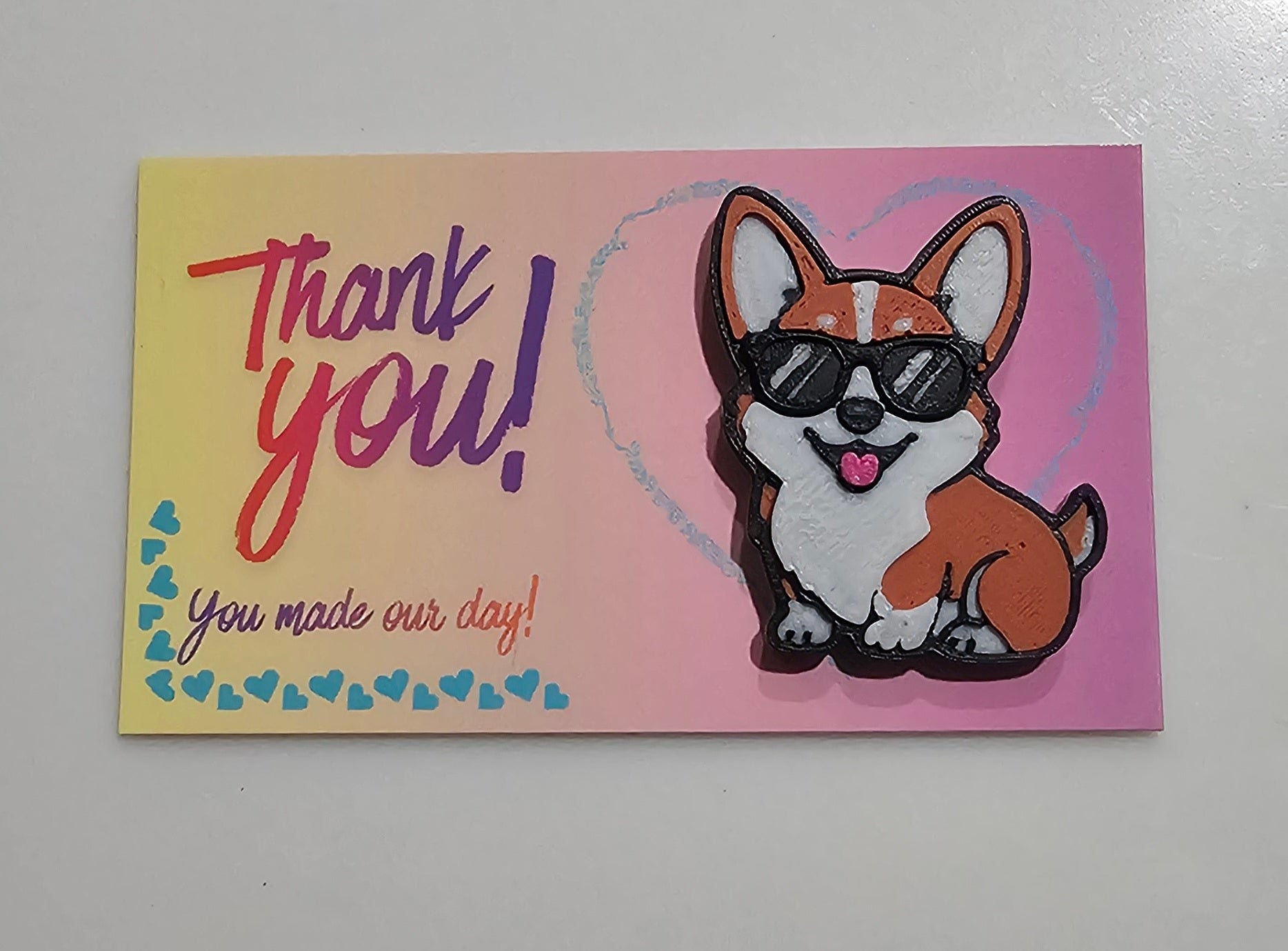 Bag of 25 -Boutique 3d Printed Package Inserts Cute Corgi Made in America by Baha Ranch Western Wear