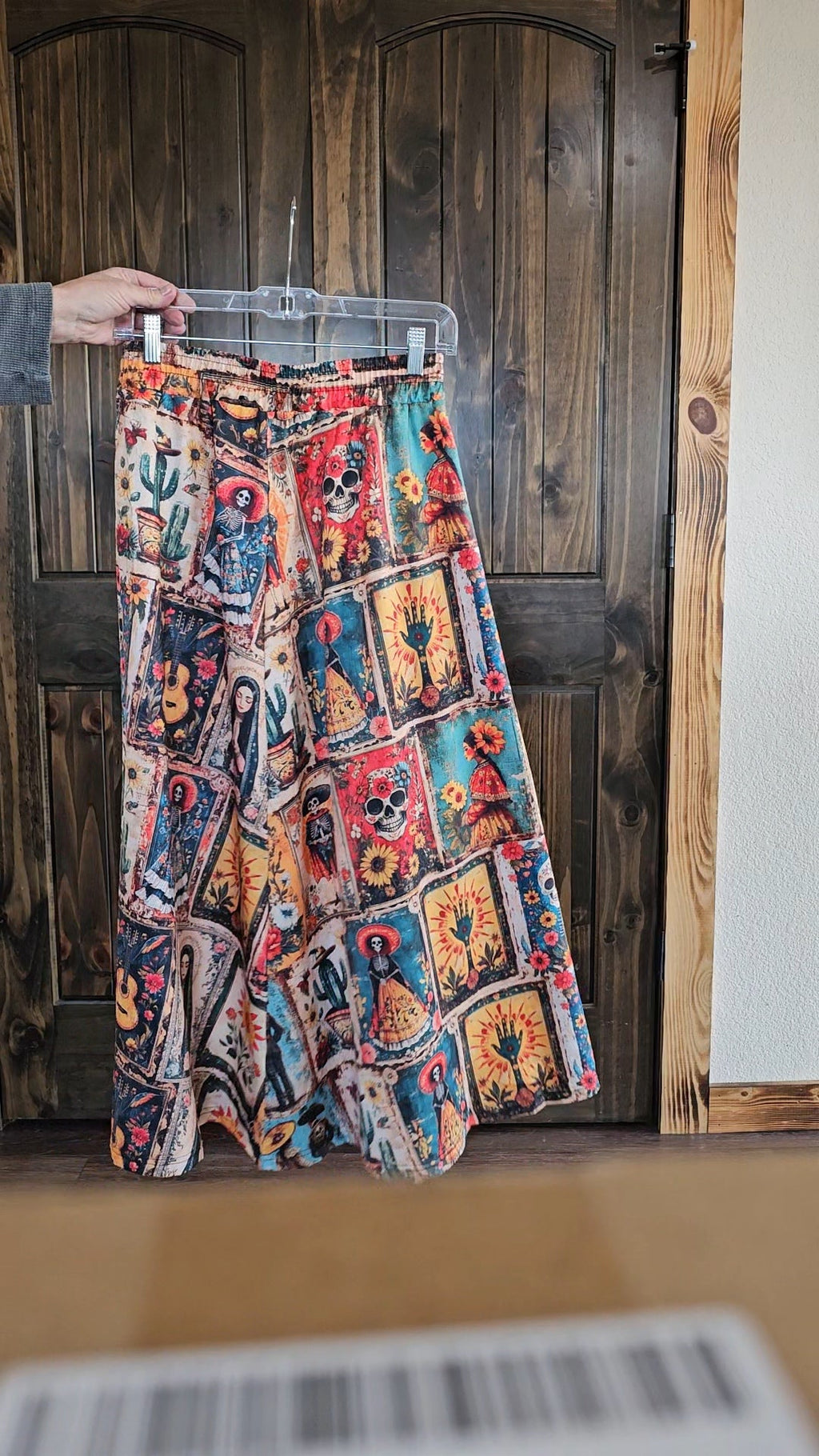 Baha Ranch Colores de Mexico Dia de los Muertos Midi Skirt by Baha Ranch Western Wear - product image 5
