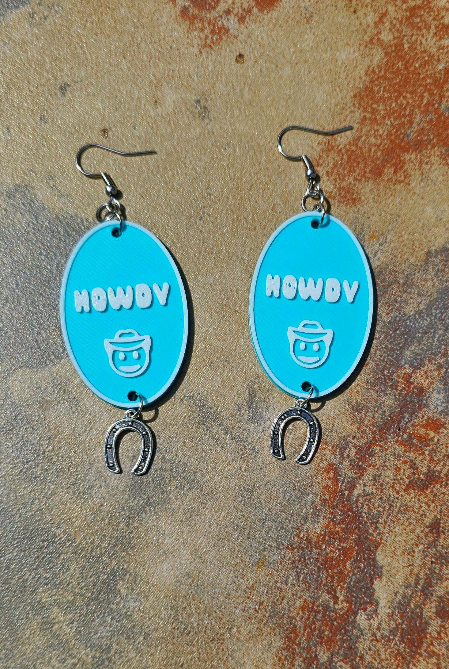 3D Printed Word Salad Earrings by Baha Ranch Western Wear - product image 6