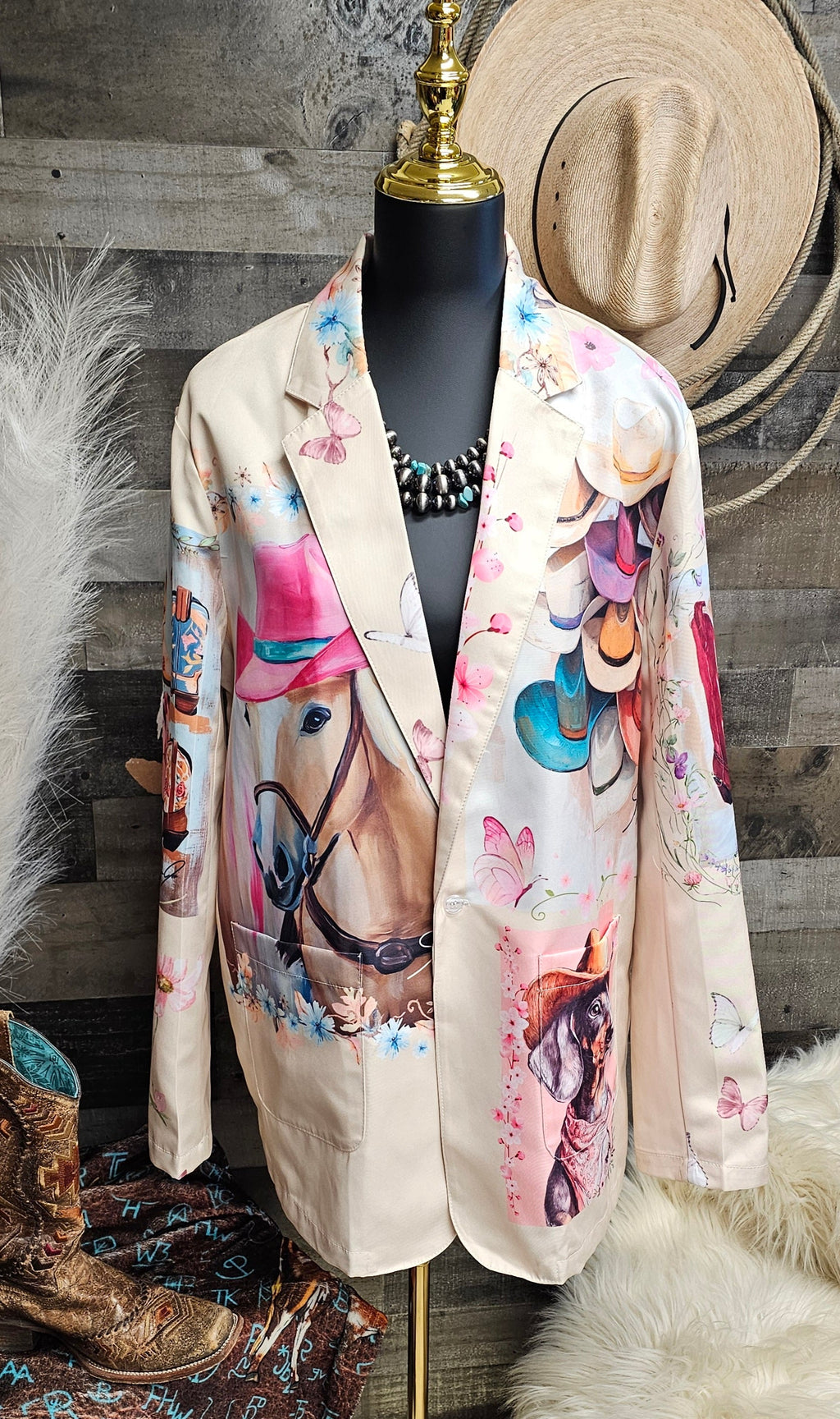 Baha Ranch Danilo Painted Cowgirl Western Blazer by Baha Ranch Western Wear