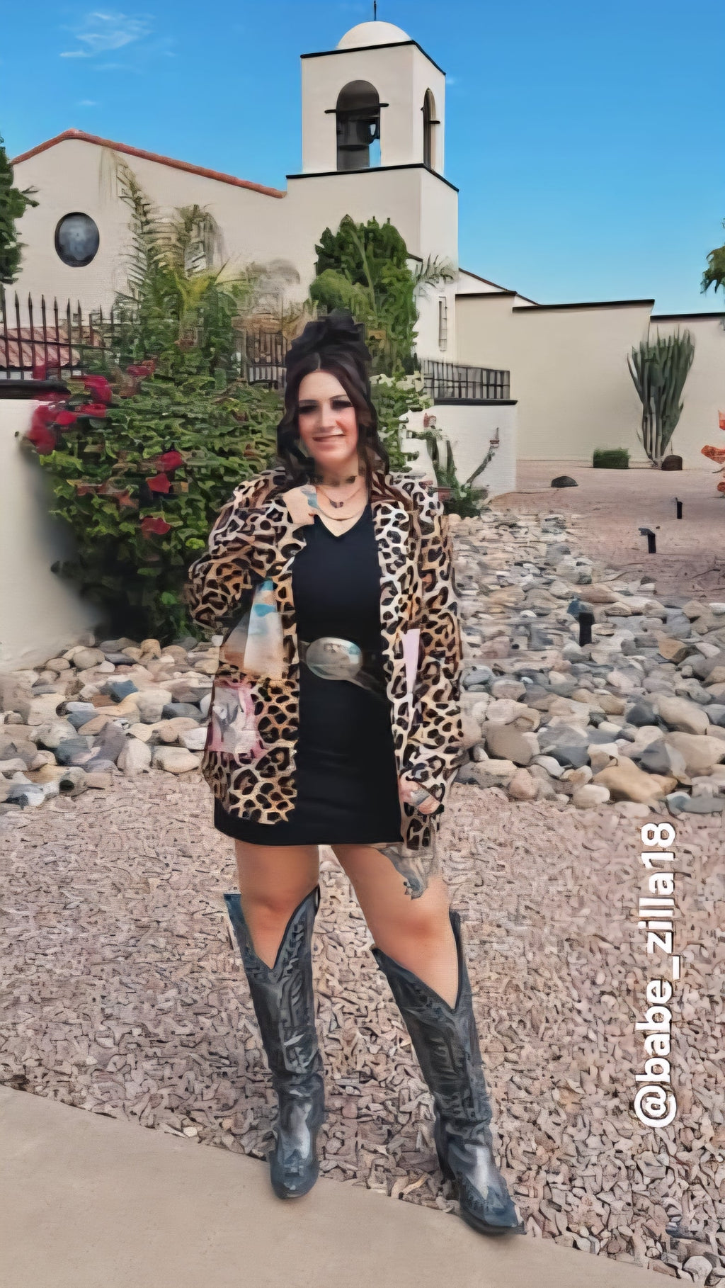Baha Ranch Retro Pop Western Wild West Leopard Blazer by Baha Ranch Western Wear - product image 9