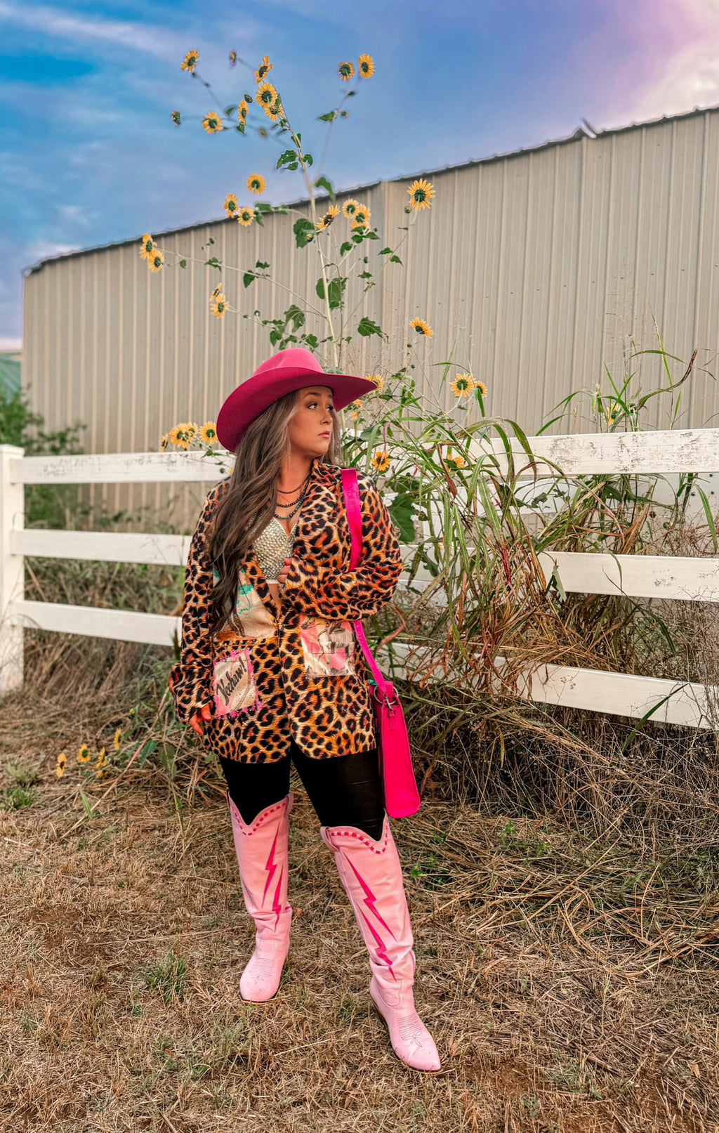 Baha Ranch Retro Pop Western Wild West Leopard Blazer by Baha Ranch Western Wear - product image 20