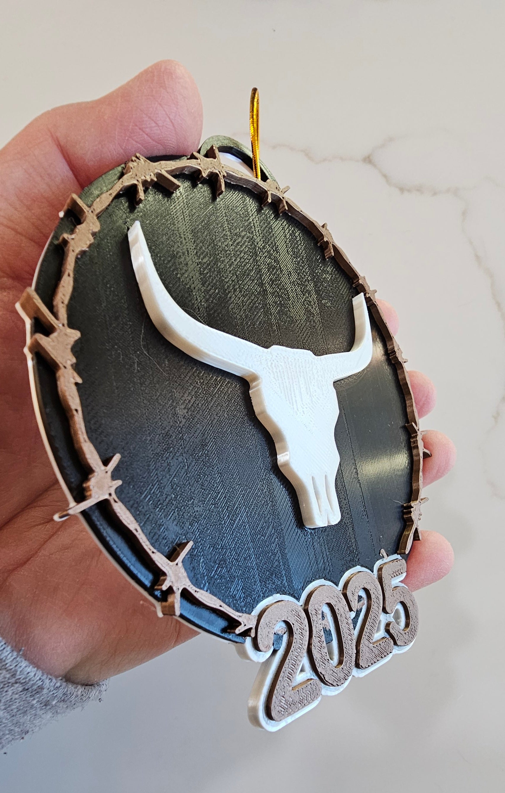 3D Print Western Barbwire Christmas Ornaments Made in America by Baha Ranch Western Wear - product image 7