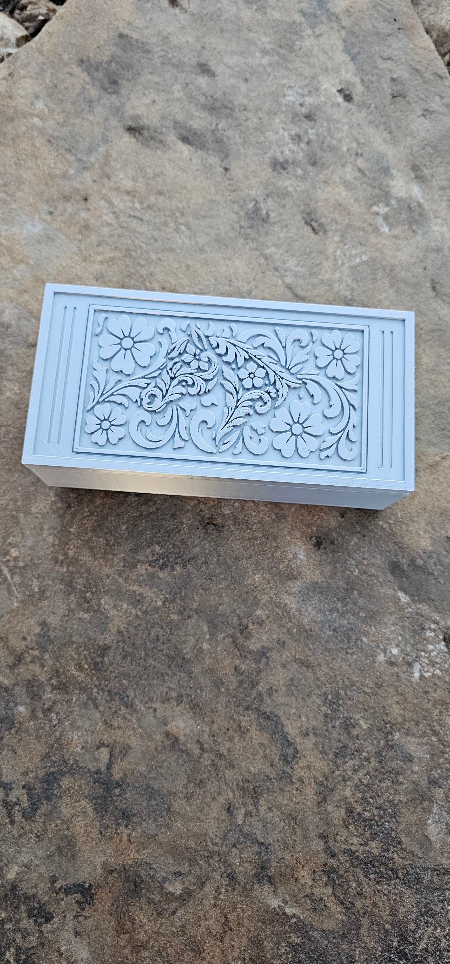 3d Print Silver Tooled Horse Trinket Gift Box with free horse keychain by Baha Ranch Western Wear - product image 6