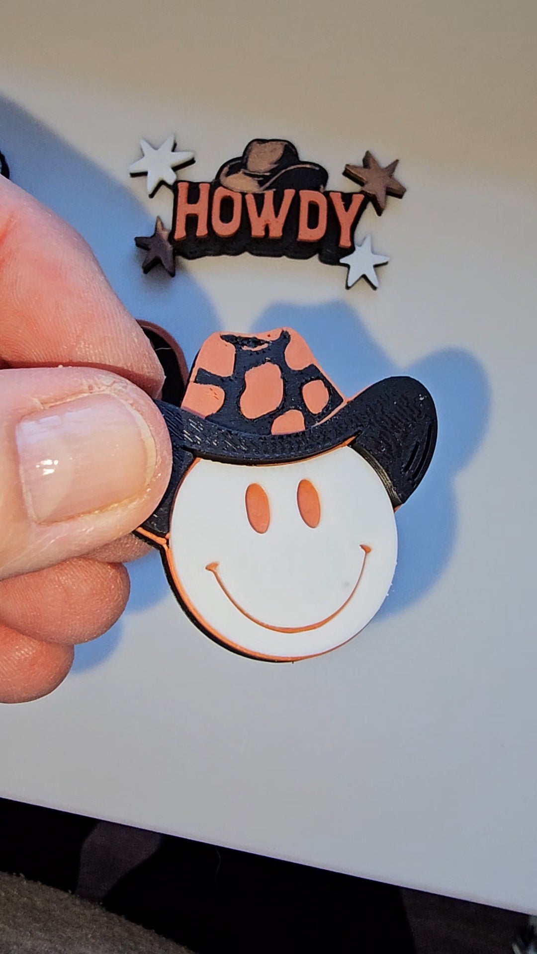 Set of 4 3D Print Western Cowboy Yeehaw Howdy Hat Pins Made in America by Baha Ranch Western Wear - product image 2