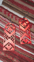 3D Print Southwest Aztec Western Earrings Made in America choice of colors by Baha Ranch Western Wear - product image 2