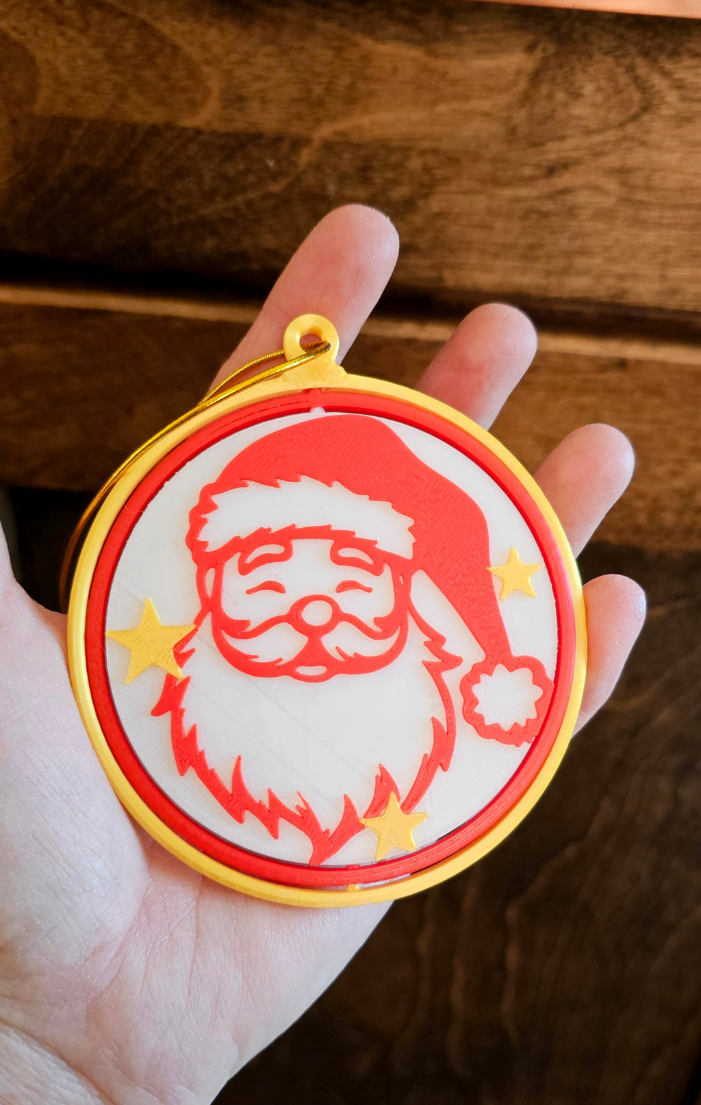 3d Print Santa Claus Christmas Ornament by Baha Ranch Western Wear
