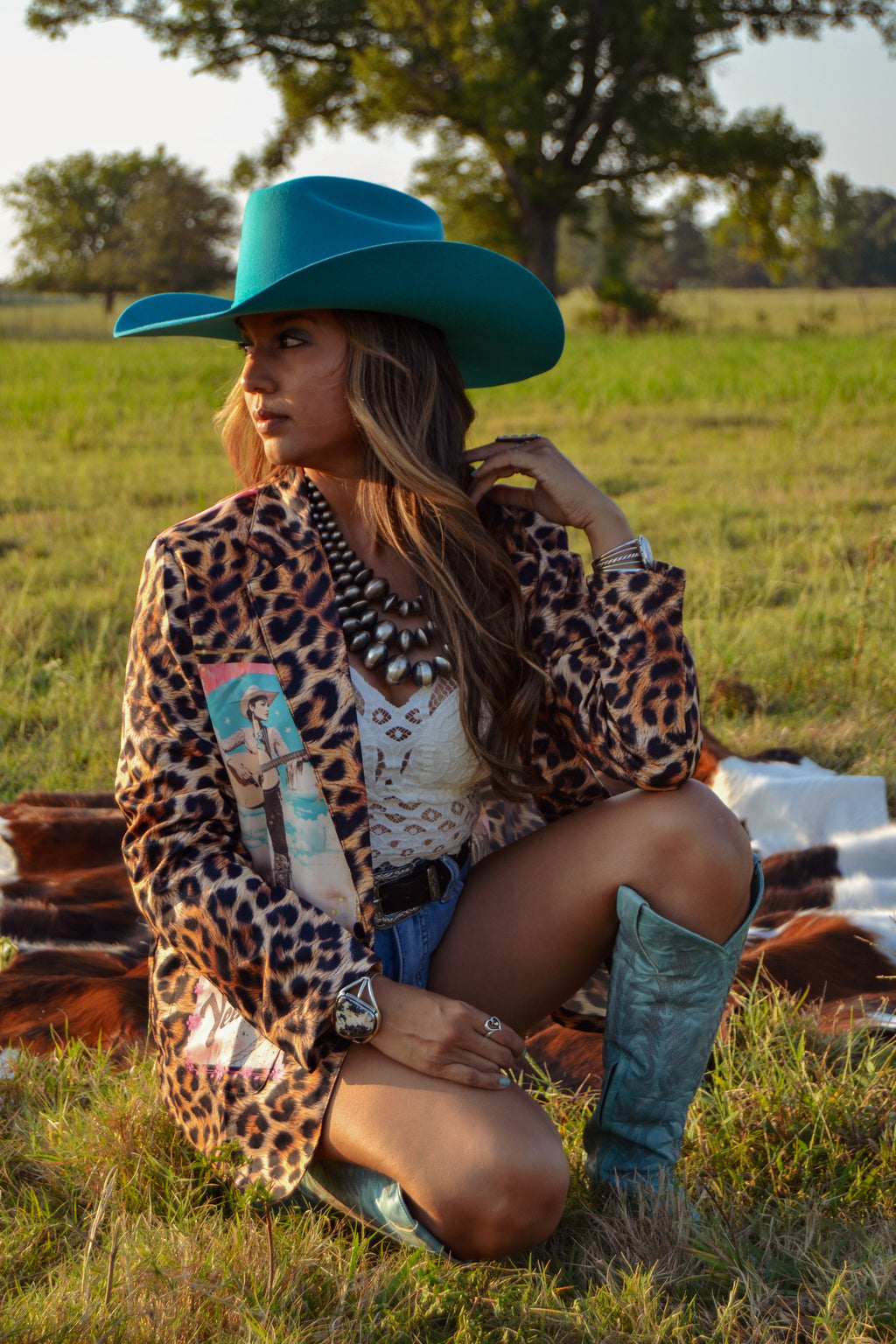 Baha Ranch Retro Pop Western Wild West Leopard Blazer by Baha Ranch Western Wear - product image 14