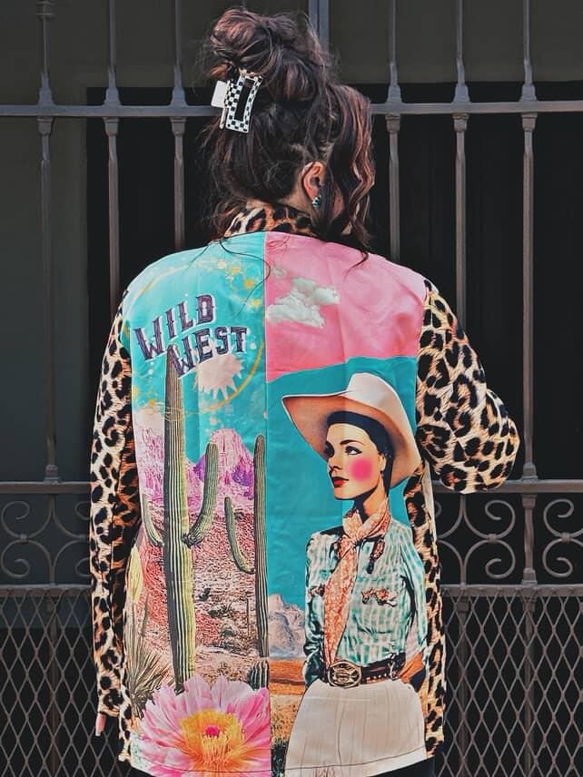 Baha Ranch Retro Pop Western Wild West Leopard Blazer by Baha Ranch Western Wear - product image 5
