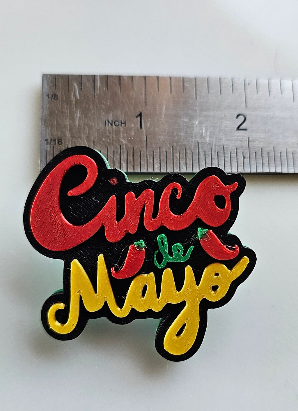 Set of 5 - 3D Print Mexico Cinco de Mayo Cactus Mariachi Sugar Skull Pins Made in America by Baha Ranch Western Wear -...