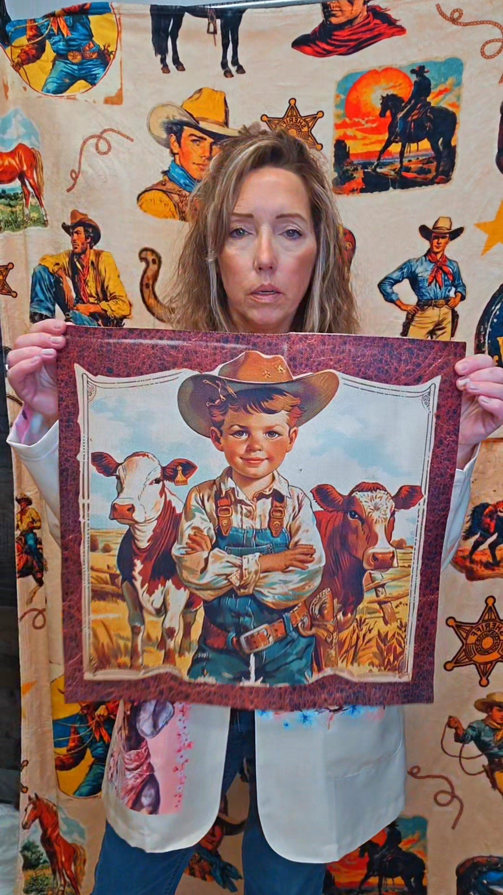 Baha Ranch Vintage Cowboy Pillow Case Made in America by Baha Ranch Western Wear - product image 7