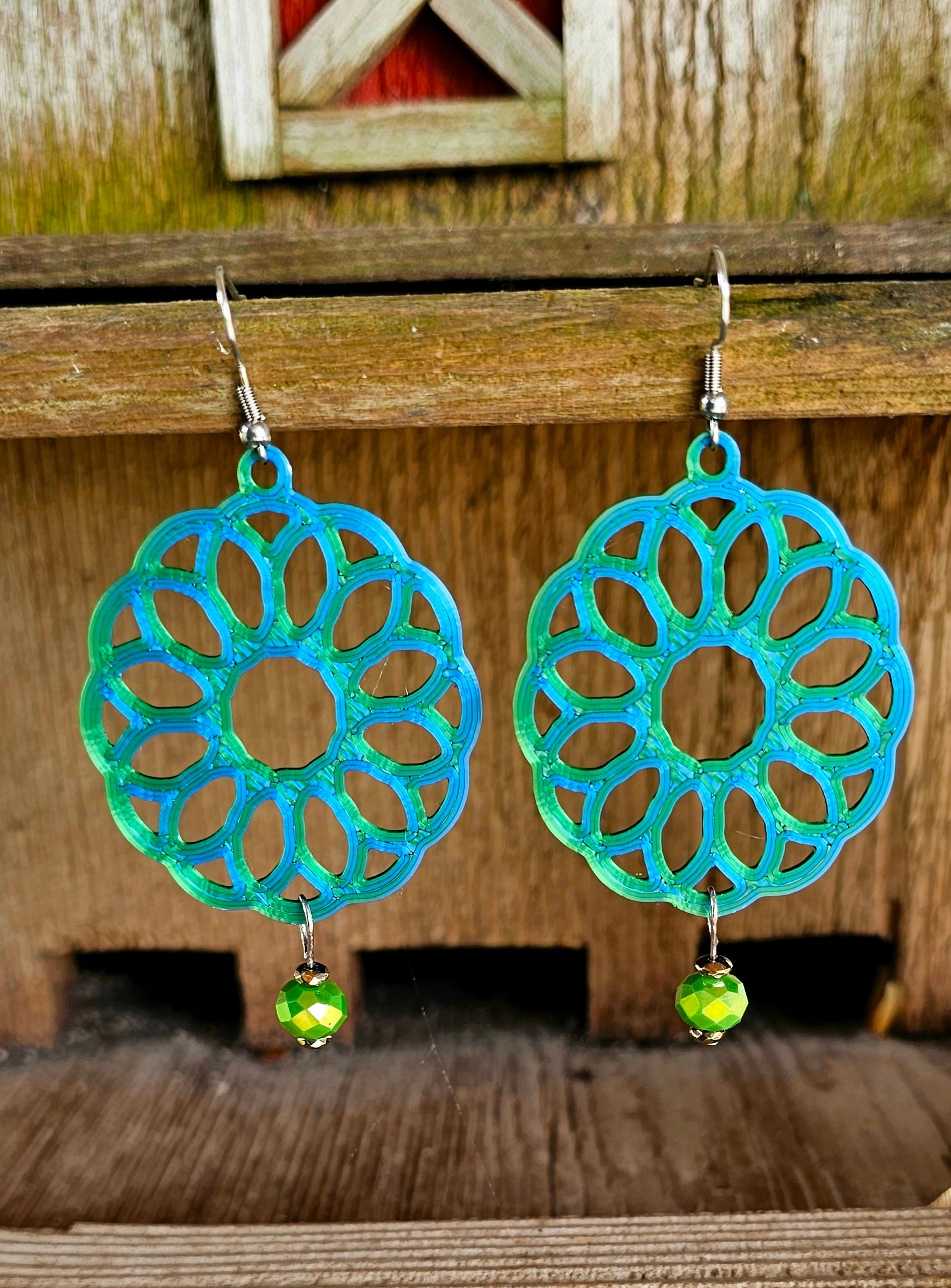 3D Print Boho Earrings Made in America by Baha Ranch Western Wear