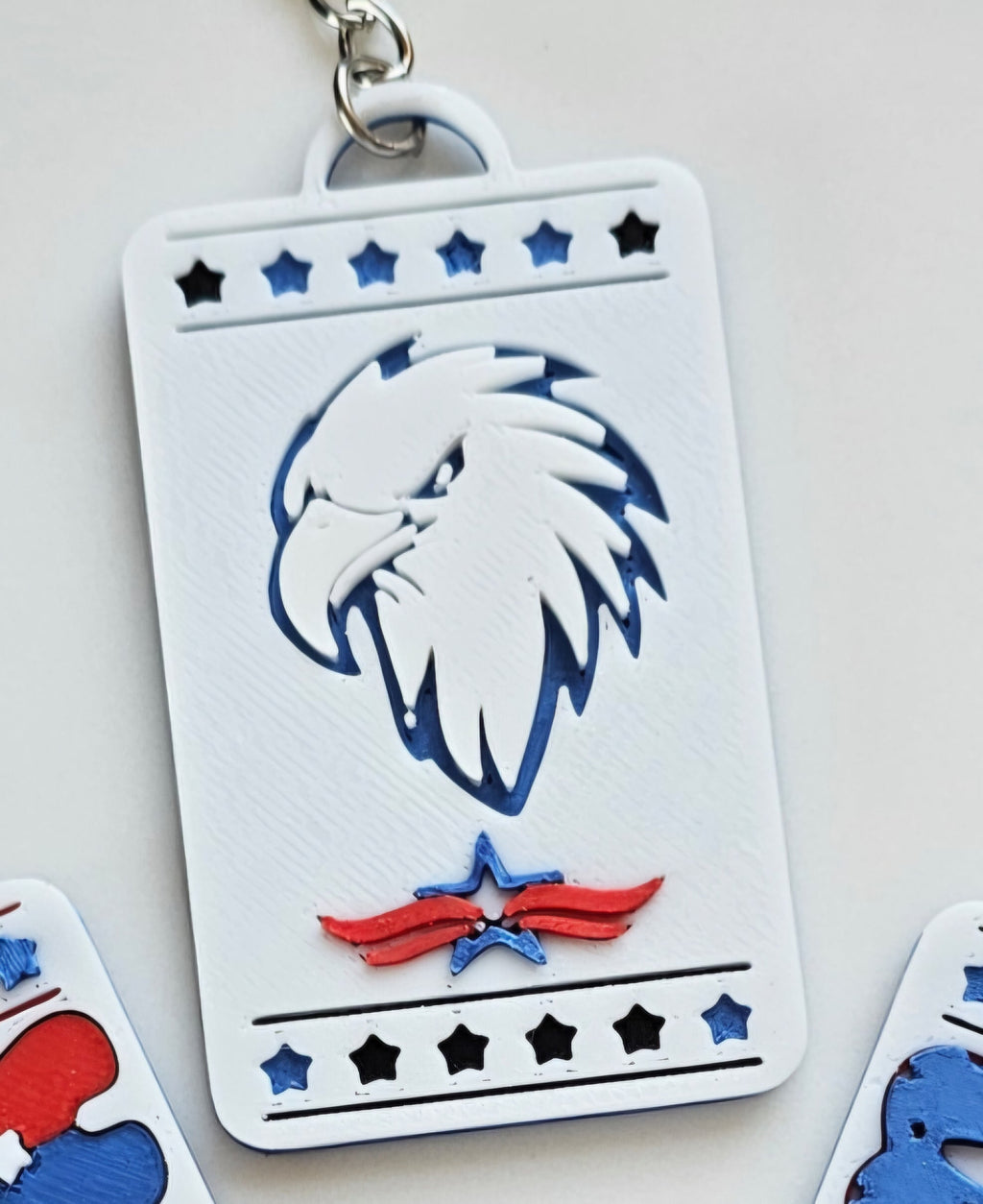 Patriotic Keychain - choice of styles - 3D Print USA - Made in America by Baha Ranch Western Wear - product image 5