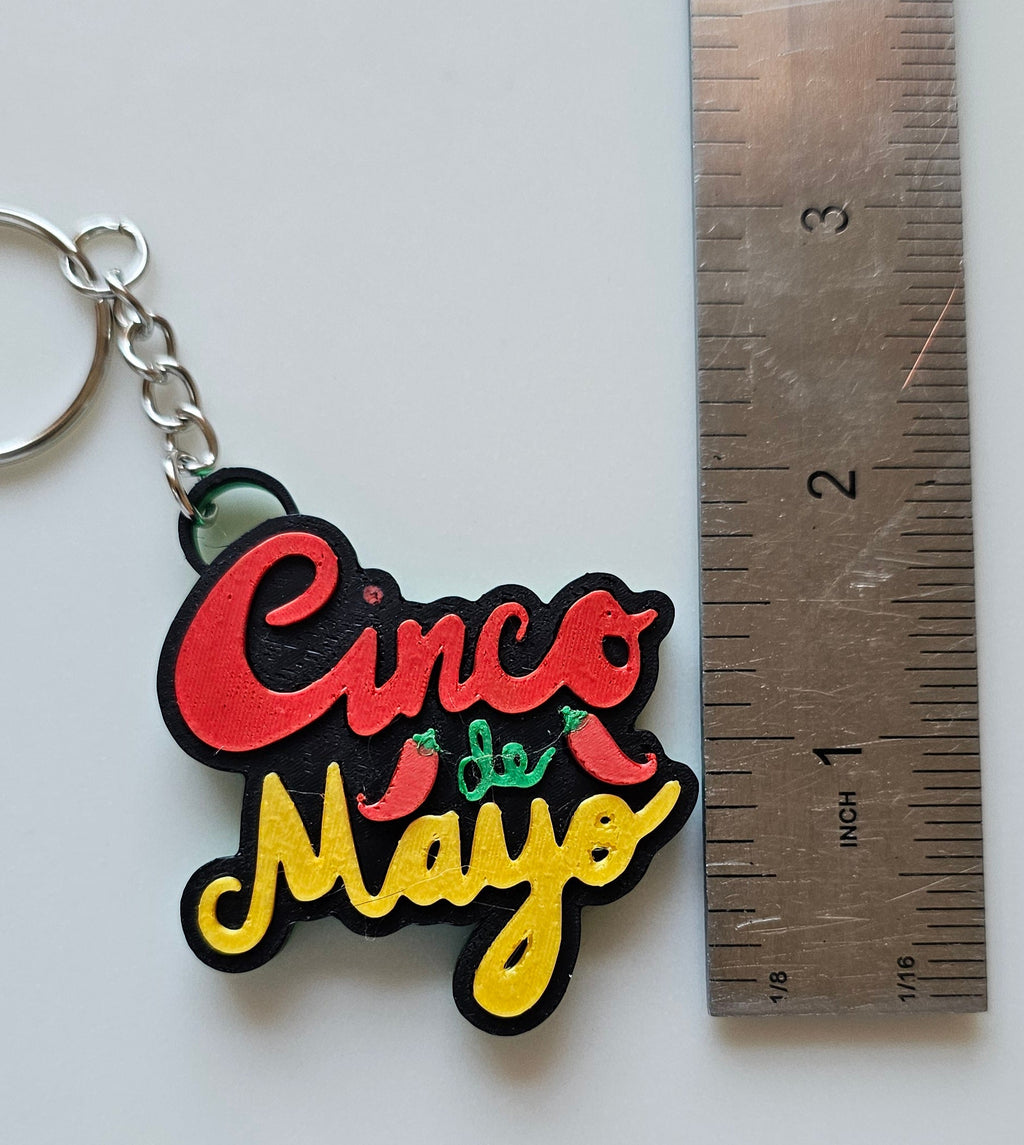 Choice of 3D print Keychains Mexico Cinco de Mayo Chili Sugar Skull Made in America by Baha Ranch Western Wear - product...