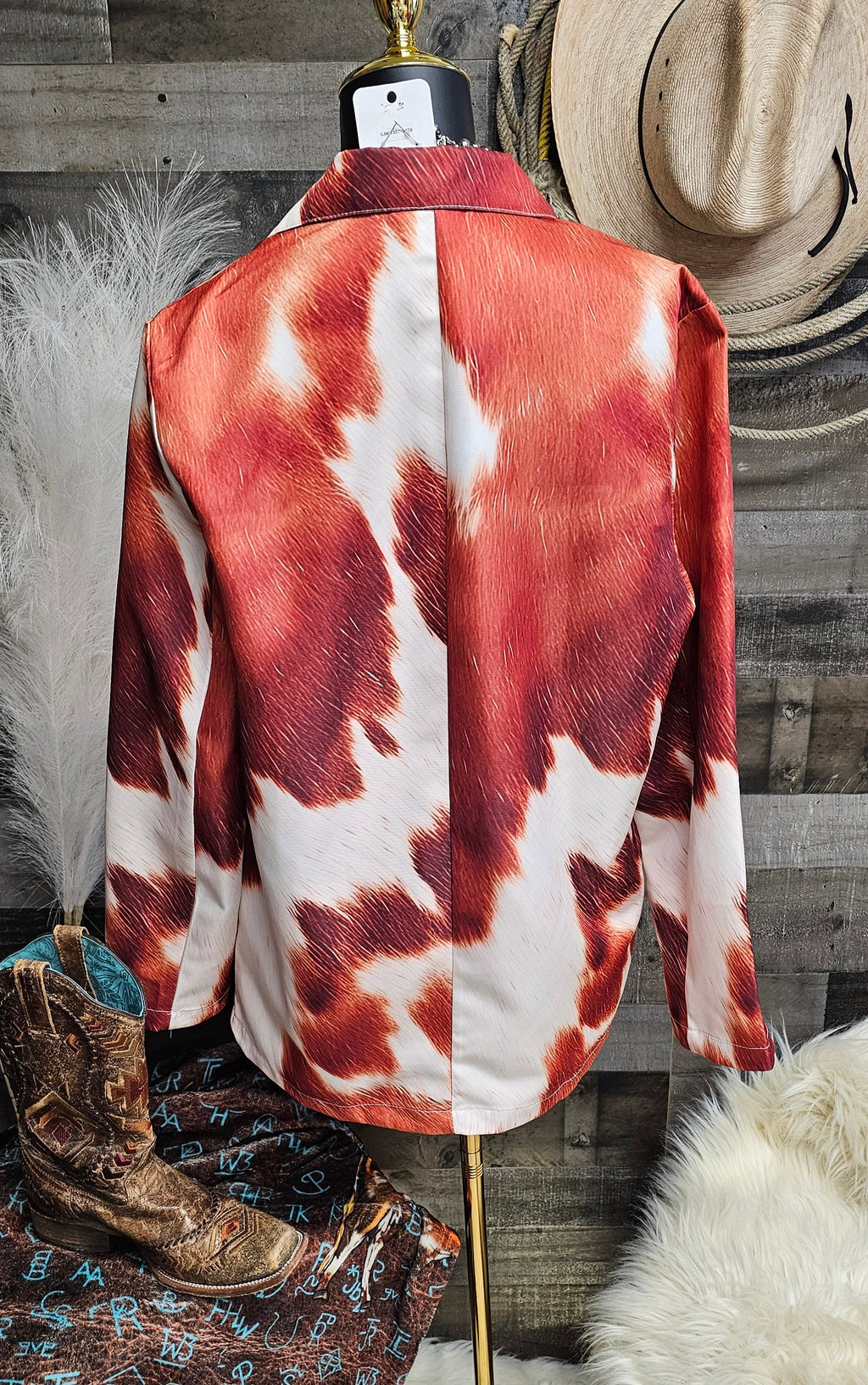 Baha Ranch Cowhide Print blazer by Baha Ranch Western Wear - product image 3