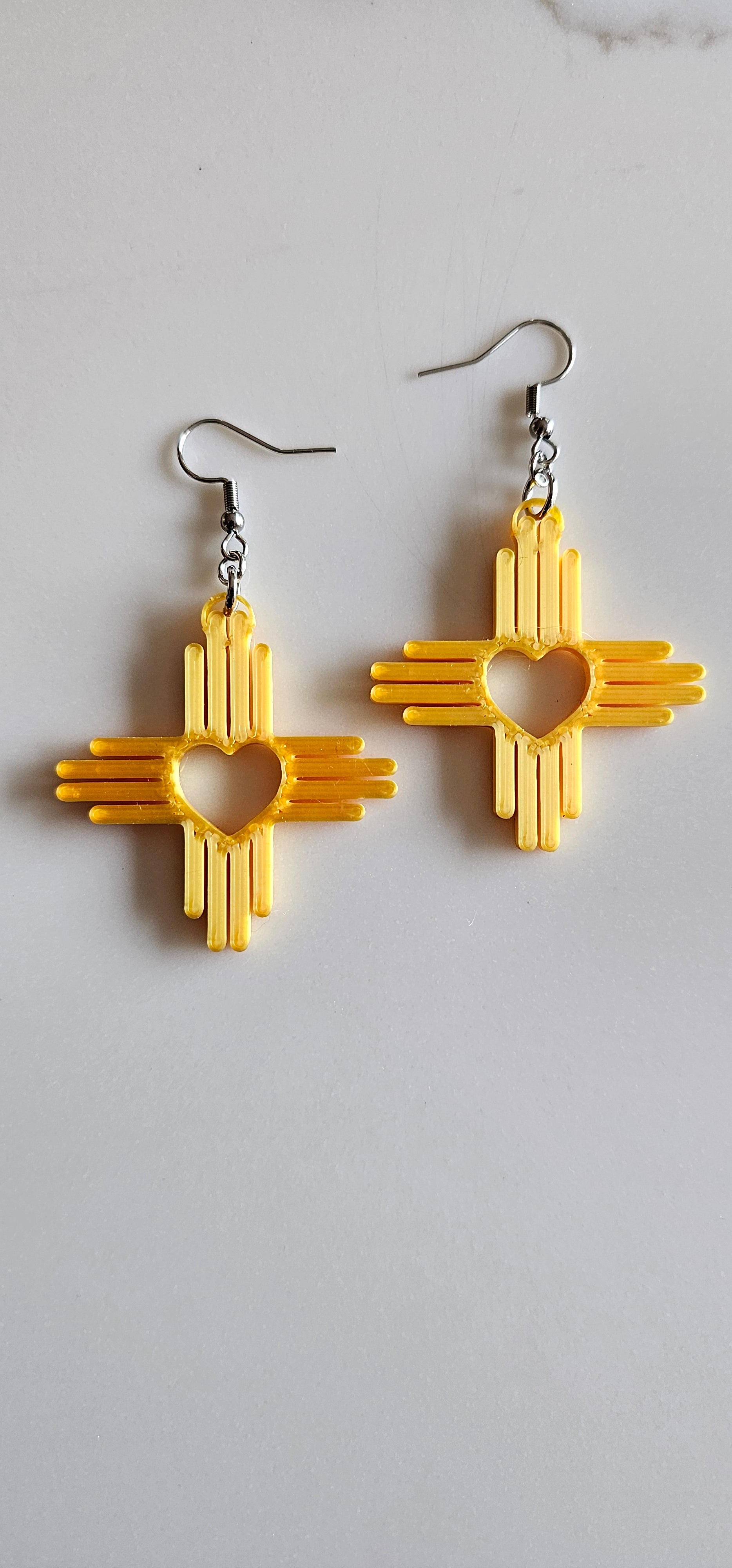 3D Print New Mexico Zia Earrings Made in America by Baha Ranch Western Wear - product image 2