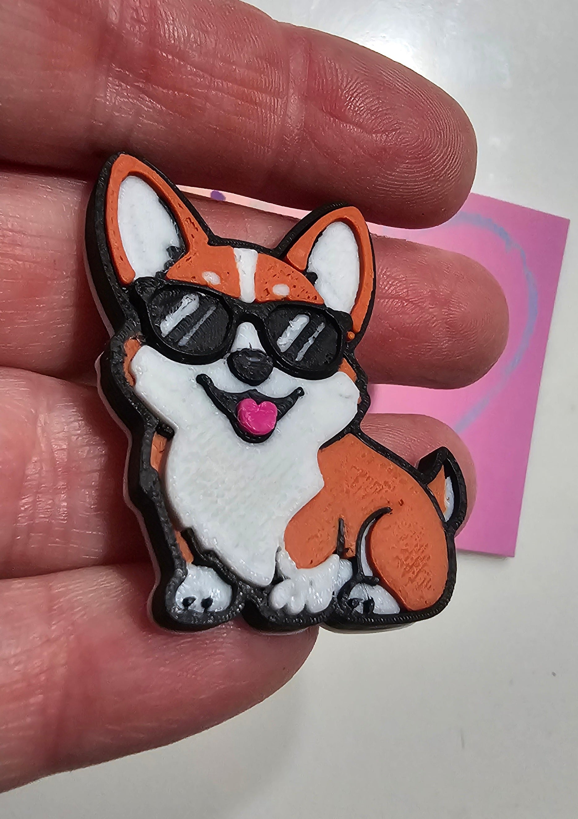 Bag of 25 -Boutique 3d Printed Package Inserts Cute Corgi Made in America by Baha Ranch Western Wear - product image 2