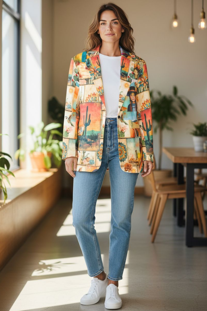 Baha Ranch Colores de Mexico Pictures of the Southwest Blazer by Baha Ranch Western Wear - product image 9