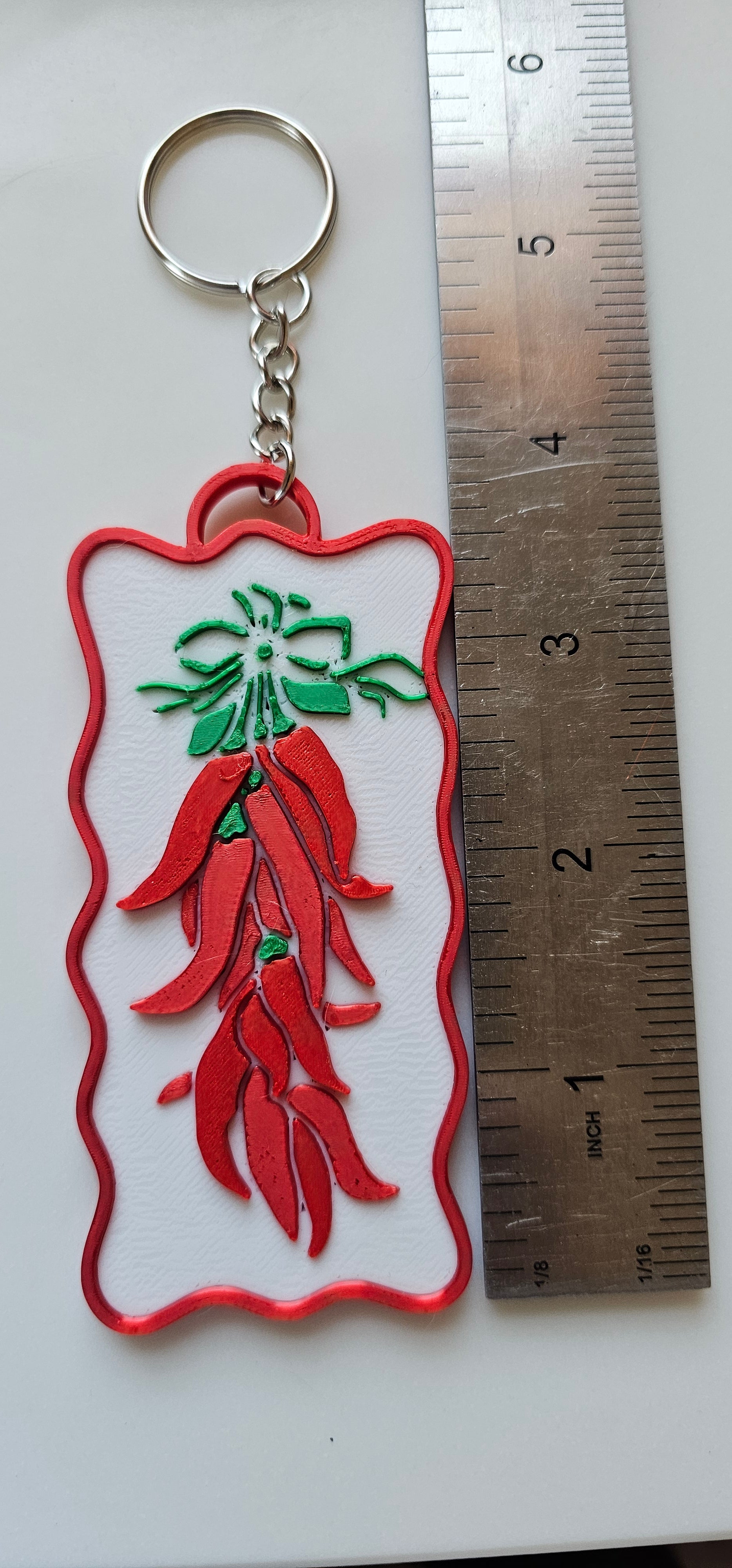 Choice of 3D print Keychains Mexico Cinco de Mayo Chili Sugar Skull Made in America by Baha Ranch Western Wear - product...