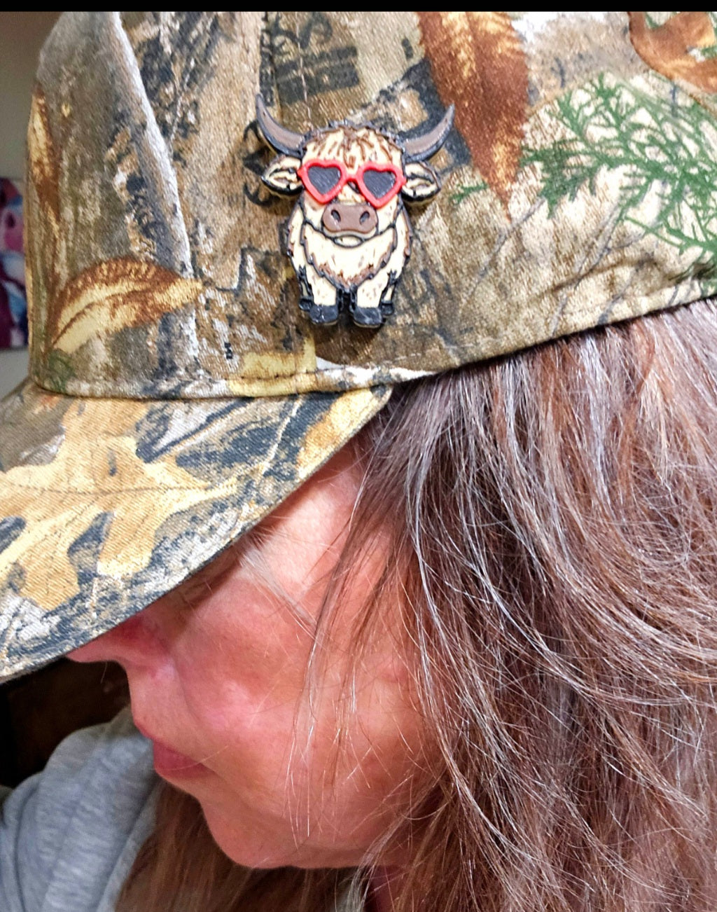 Bag of 25 -Boutique 3d Printed Package Inserts Cool Highland Cow Hat Pin Made in America by Baha Ranch Western Wear -...
