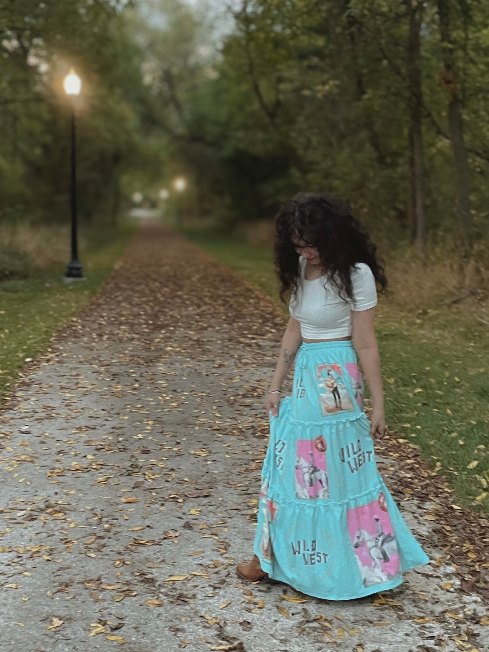 Baha Ranch Retro Pop Western Prairie Maxi Skirt by Baha Ranch Western Wear - product image 9