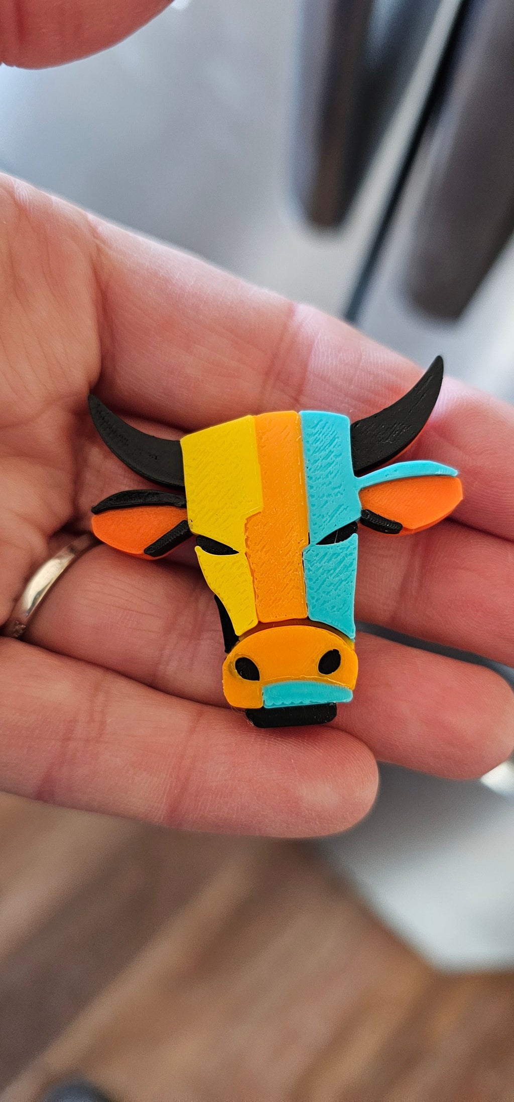 3d Printed Farm Western Longorn Horse Cow Magnet Made in America by Baha Ranch Western Wear - product image 12