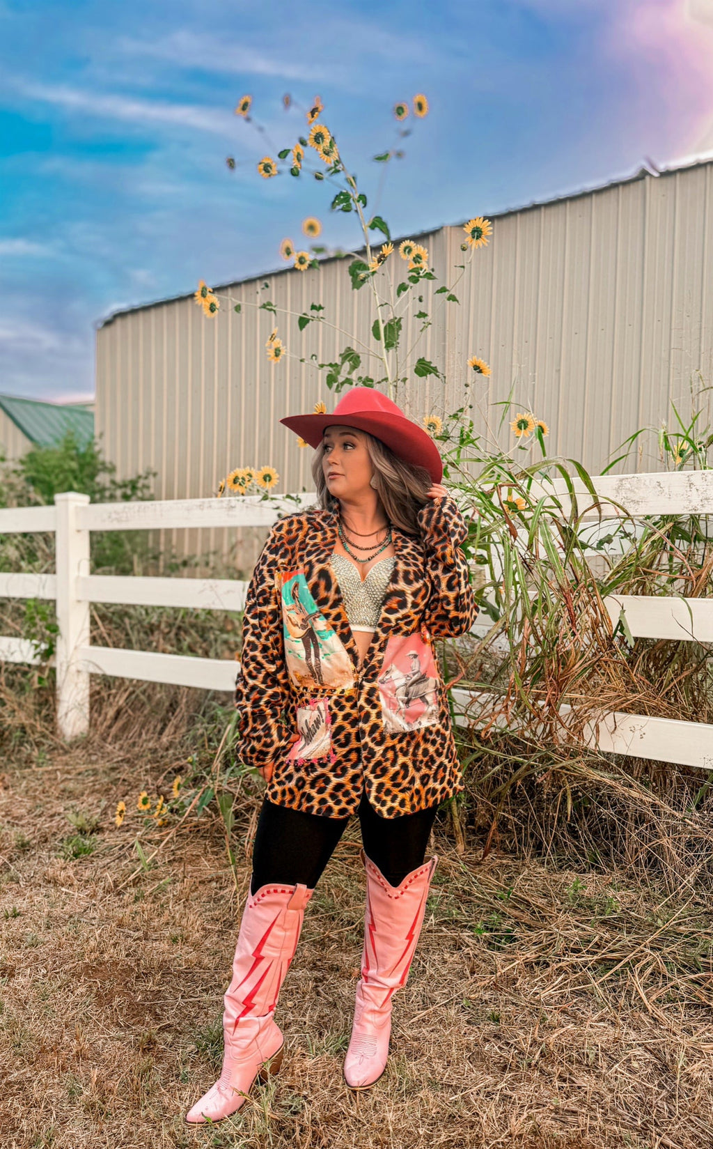 Baha Ranch Retro Pop Western Wild West Leopard Blazer by Baha Ranch Western Wear - product image 17
