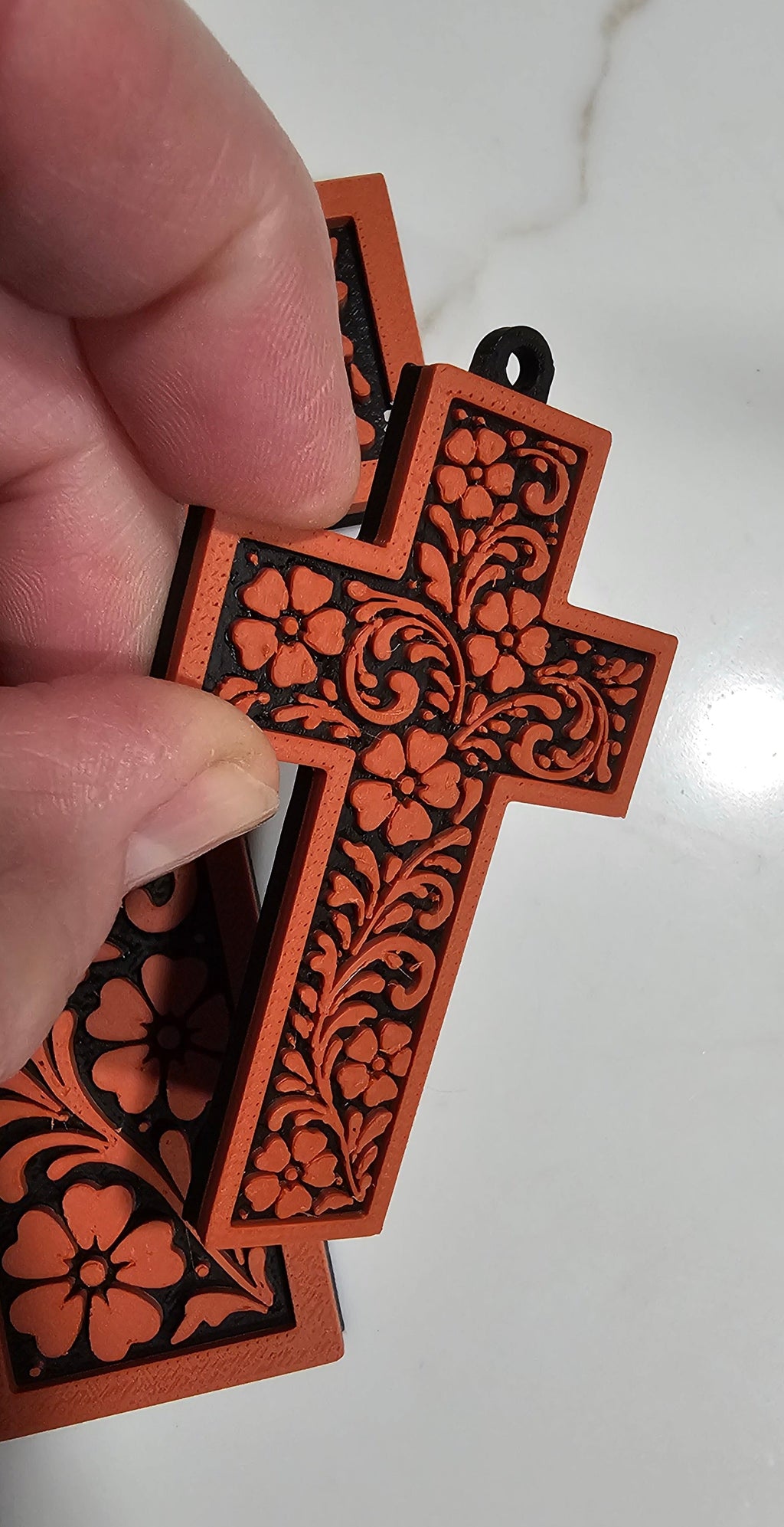 Baha Ranch 3D Faith Tooled Wall Cross or Keychain/Purse Charm Made in America by Baha Ranch Western Wear - product image 9